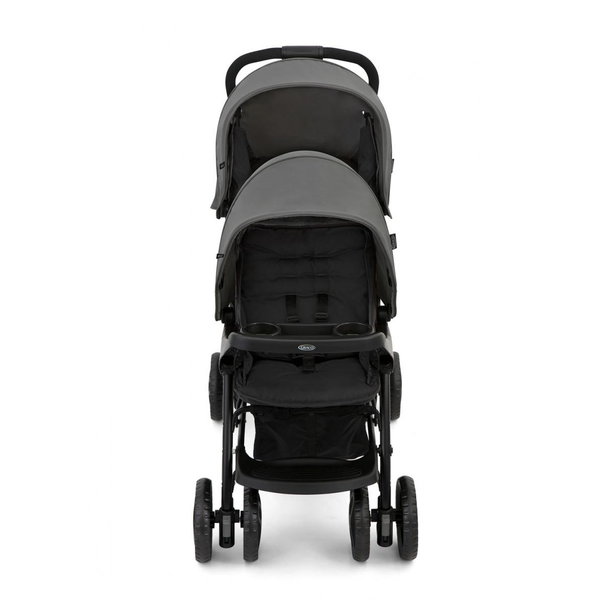Poussette Double Stadium Duo Gris foncé couleur unique, GRACO