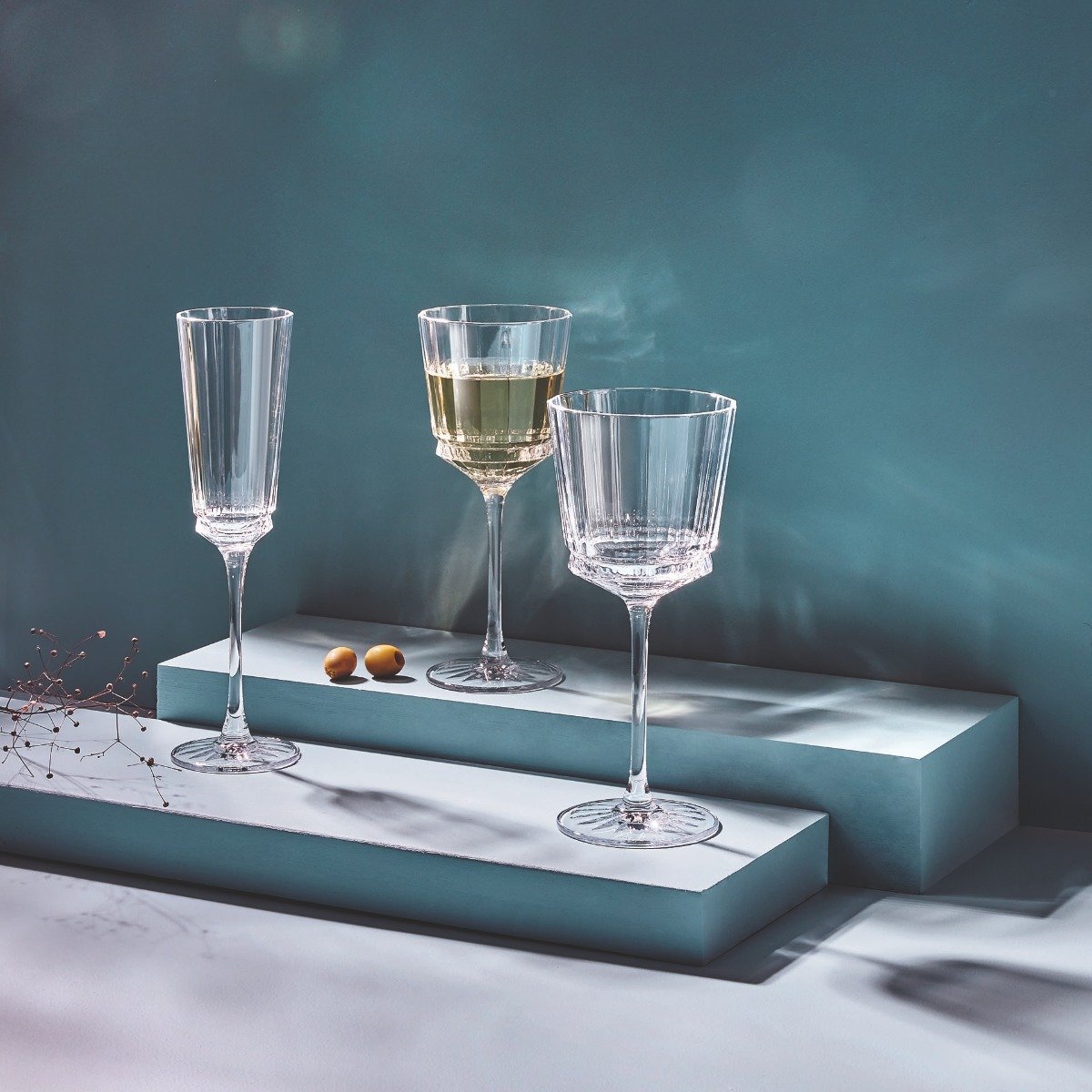 6 flûtes à Champagne 17cl -MACASSAR transparent, CRISTAL D ARQUES