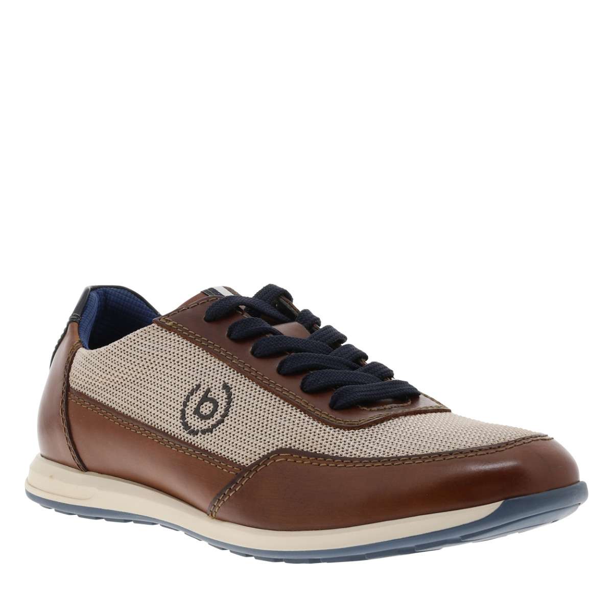 Sneakers talon plat marron, BUGATTI