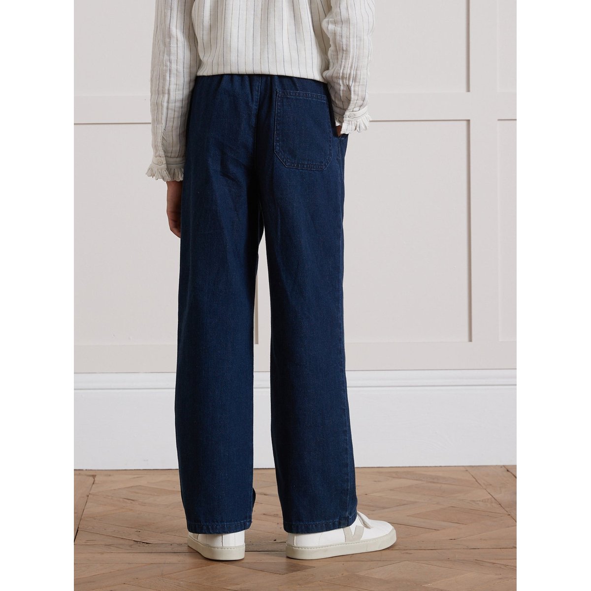 Pantalon large  denim light denim brut, CYRILLUS