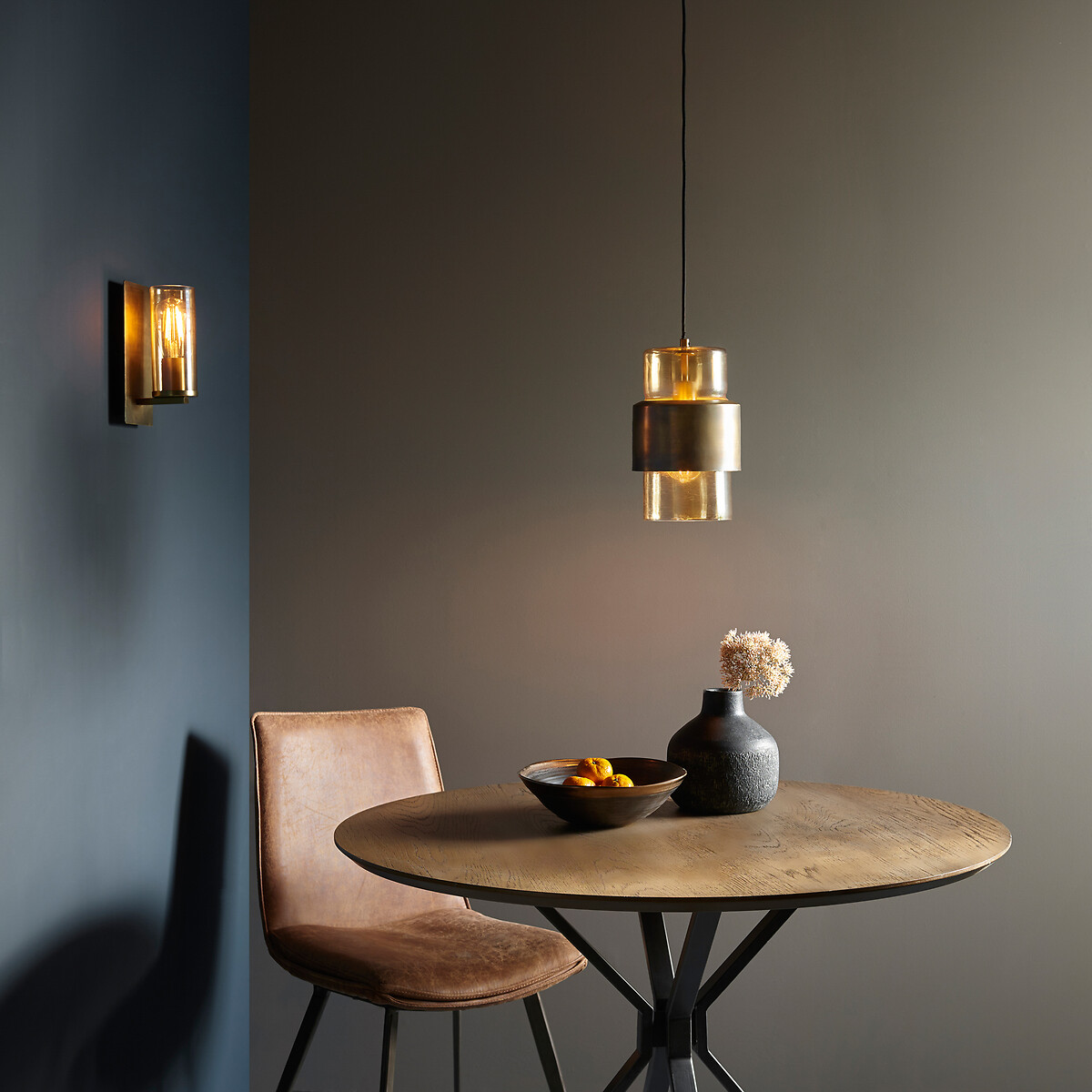 Alya Aged Metal Wall Light bronze, ÉDITÉ