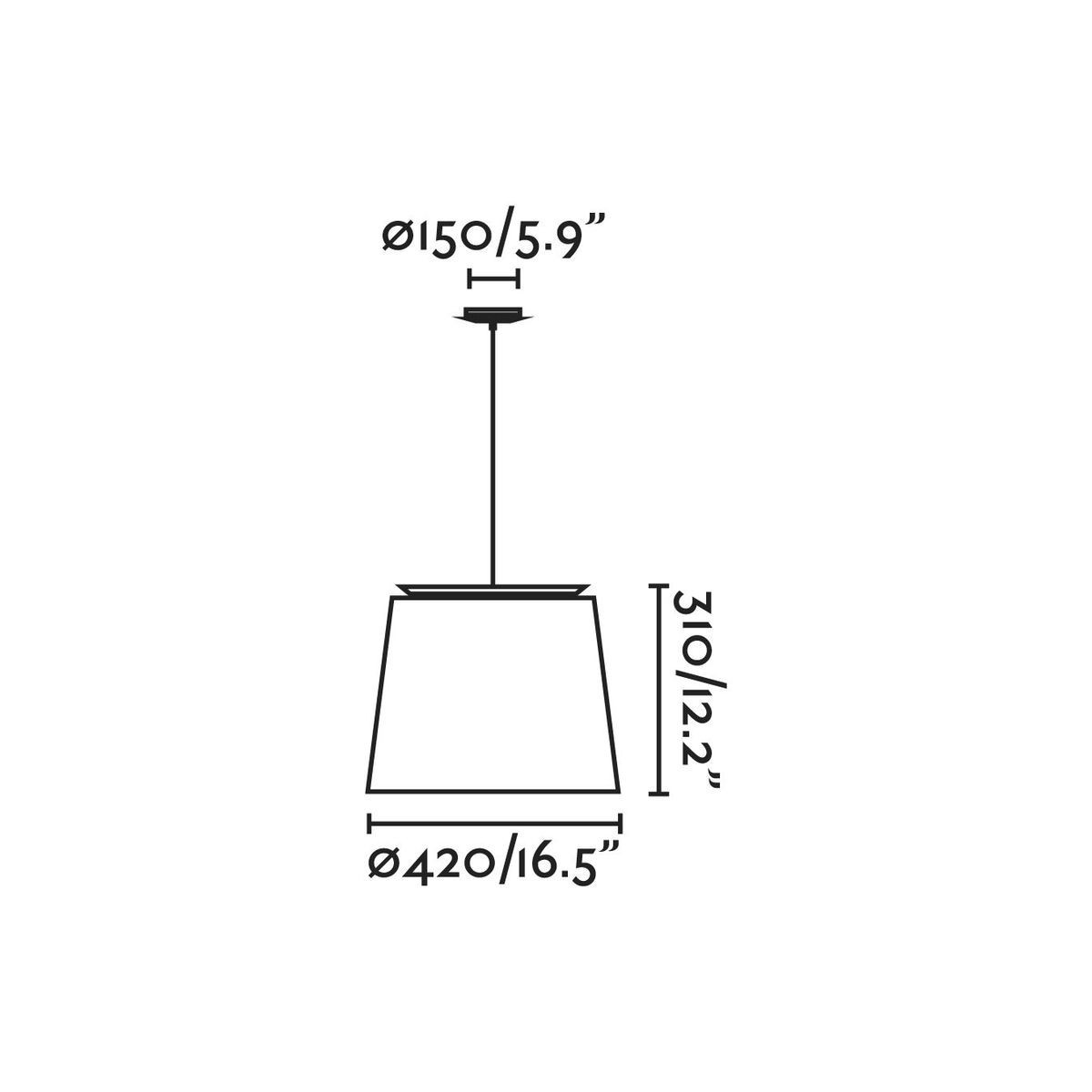 Suspension    SAVOY blanc, FARO