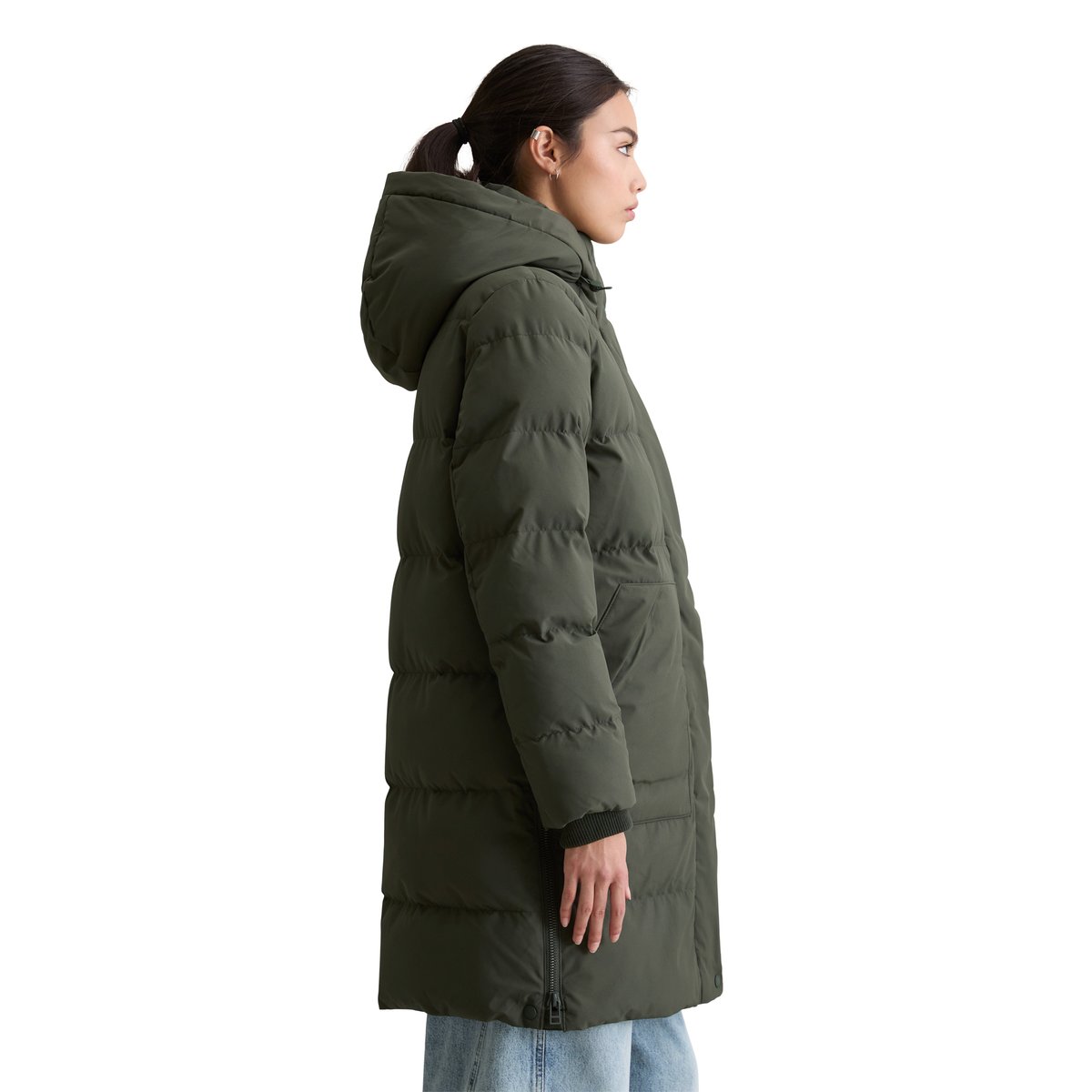 Manteau bouffant regular avec surface hydrofuge noir, MARC O’POLO DENIM