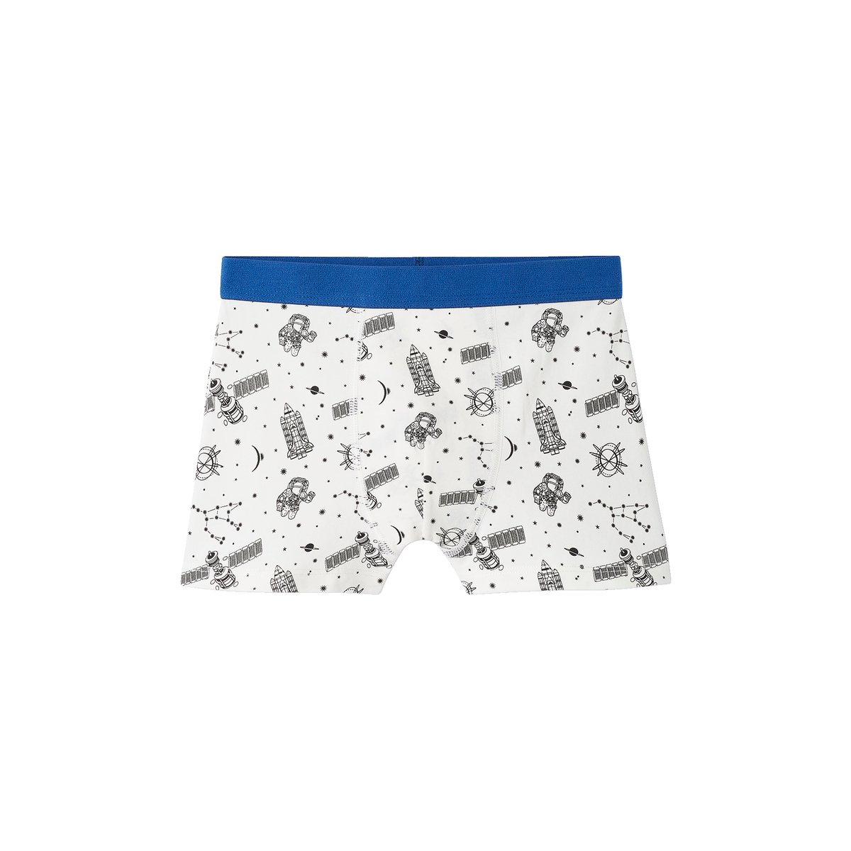 Lot de 5 boxers stretch espace bleu roi, VERTBAUDET