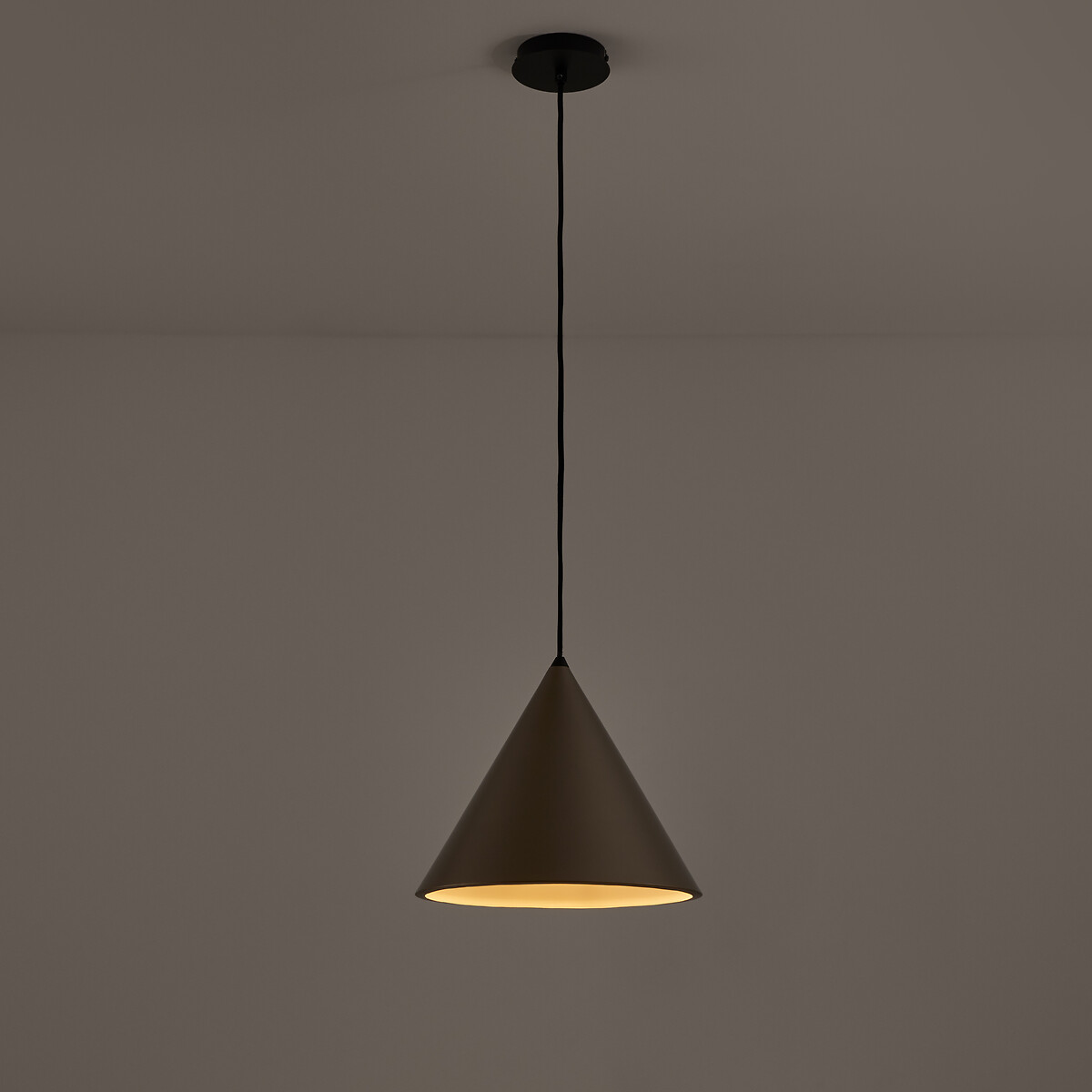 Suspension cône diam 30 cm, Moke moka, AM.PM