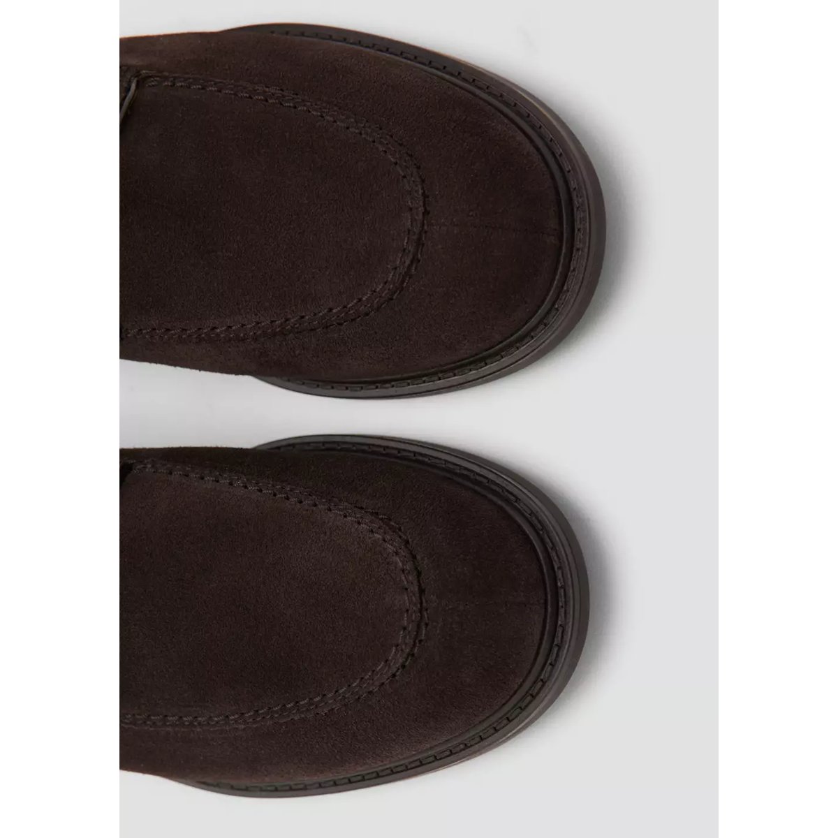 Chaussures costume cuir suède marron, MANGO MAN