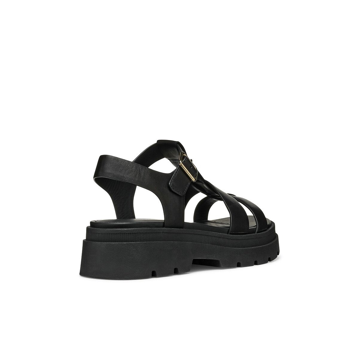 Sandales en cuir Adacter noir, GEOX