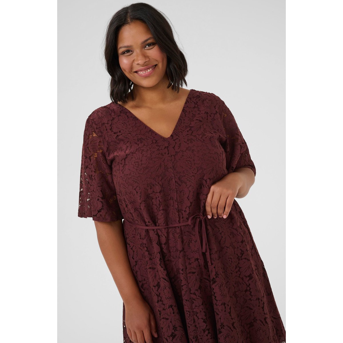 Robe beige fudge, KAFFE CURVE