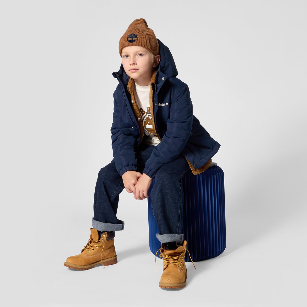 Parka à capuche bleu cargo, TIMBERLAND
