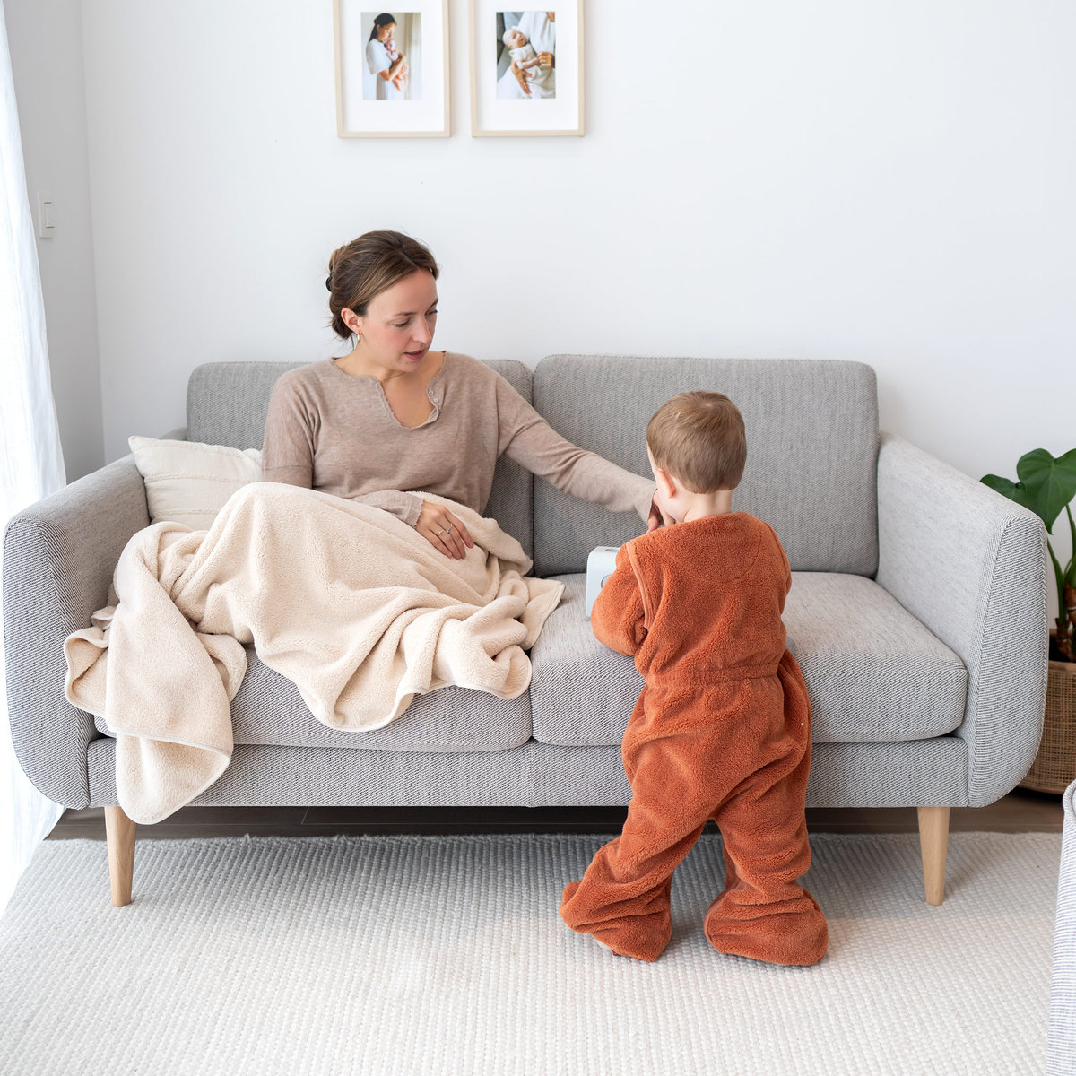 Gigoteuse jambes séparables hiver - TOG 2.5 Chaud tout doux noisette, BEMINI