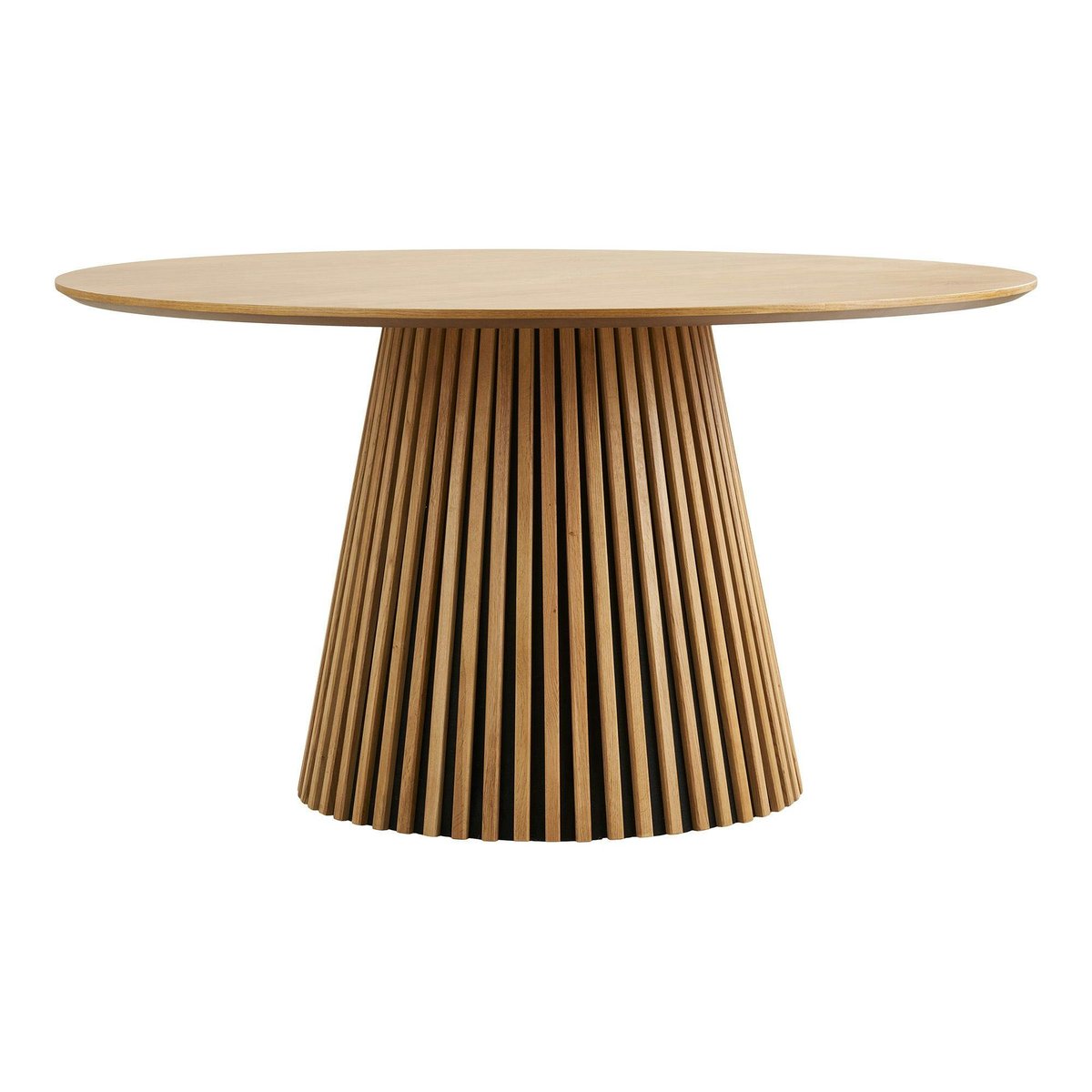 Table ronde moderne, pied baguette AMSTERDAM chêne clair (120 cm), PIER IMPORT