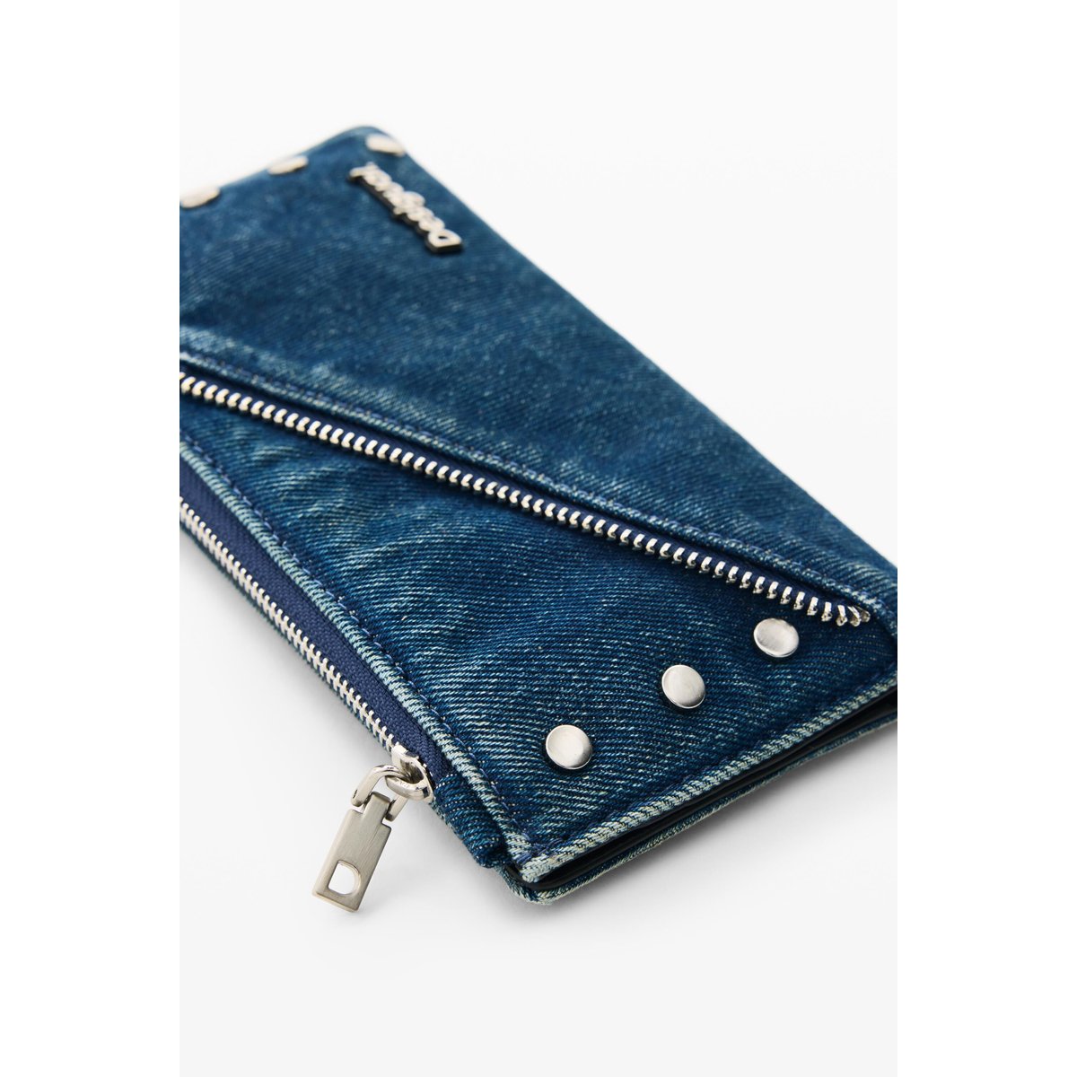 Grand Portefeuille en Denim 100 % Coton bleu clair, DESIGUAL