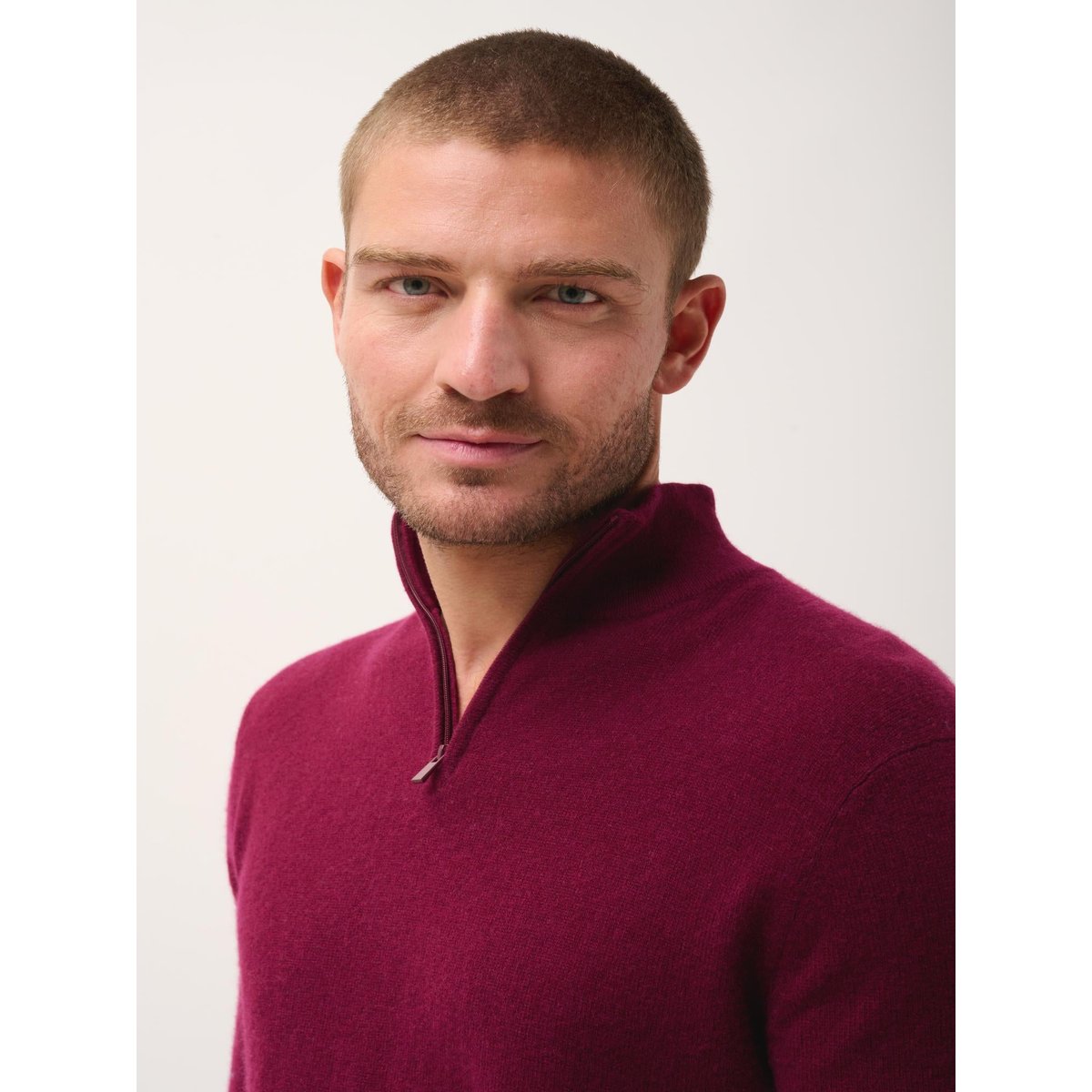 Pull Camionneur Bordeaux Bradley bordeaux, JUST CASHMERE