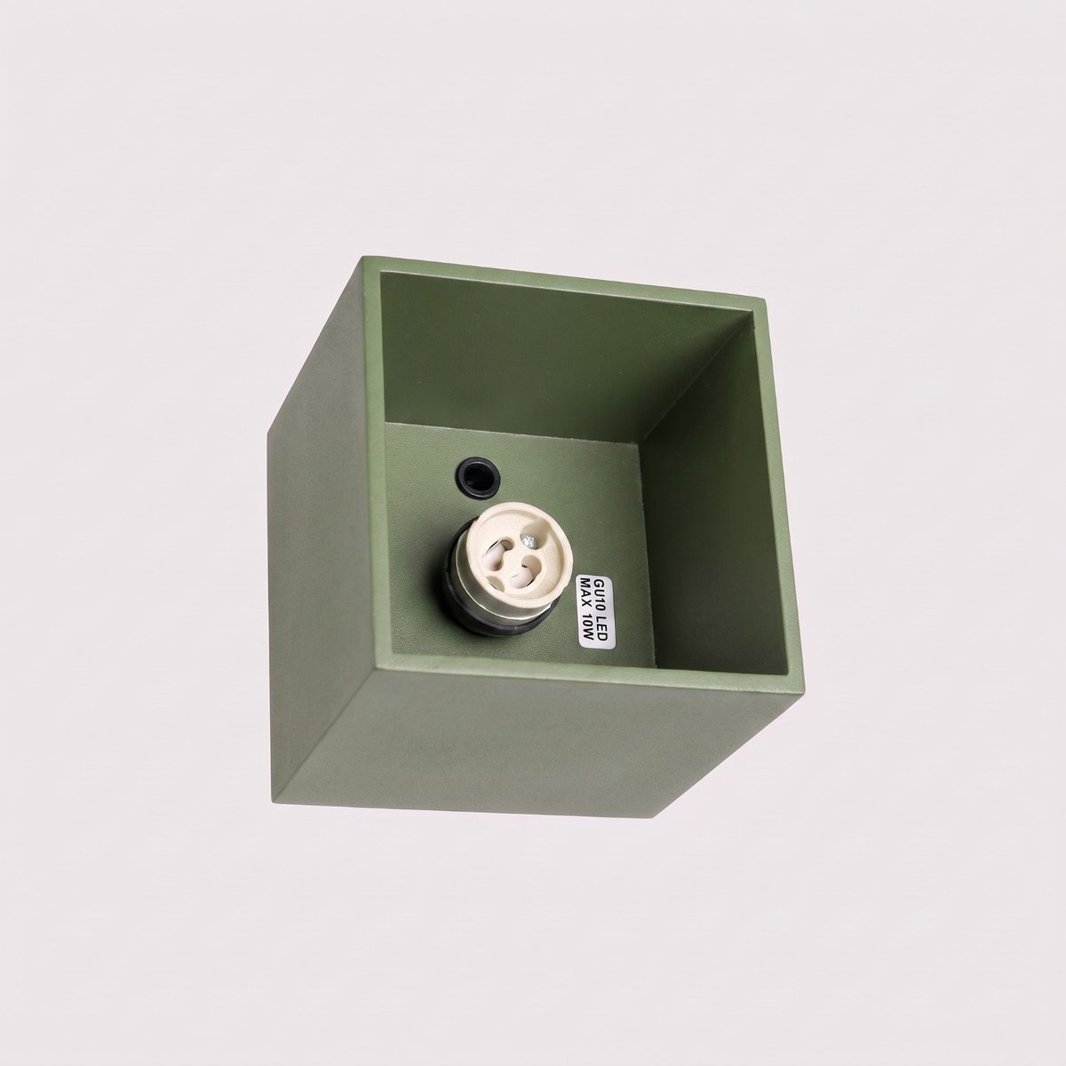 Plafonnier Aluminium Vert Olive GU10 1 Quad vert olive, EDEN