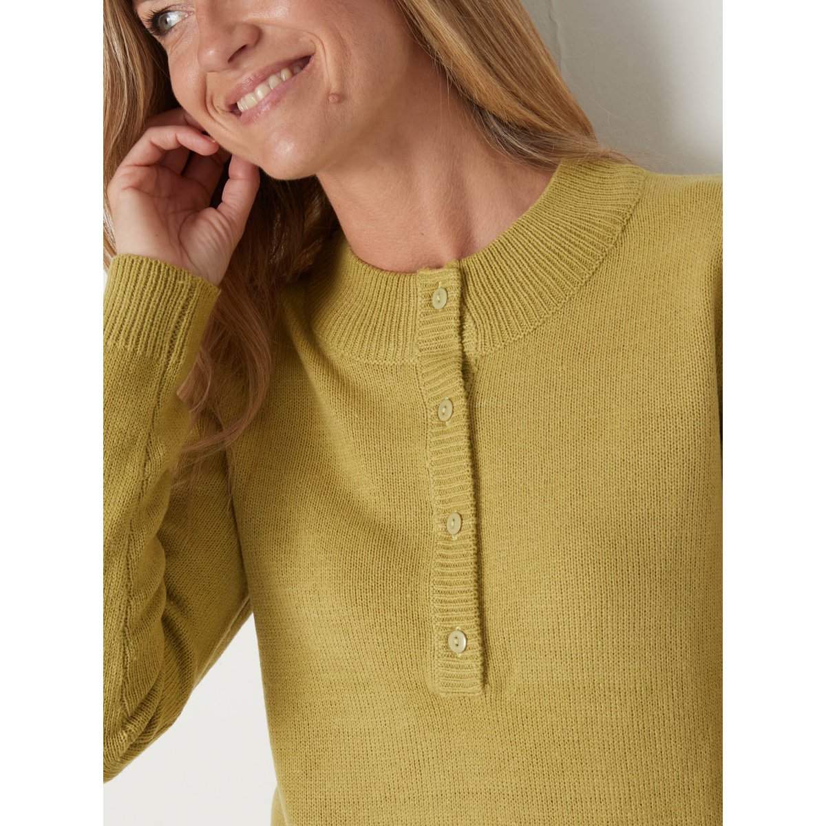 Pull col tunisien vert anis, DAXON