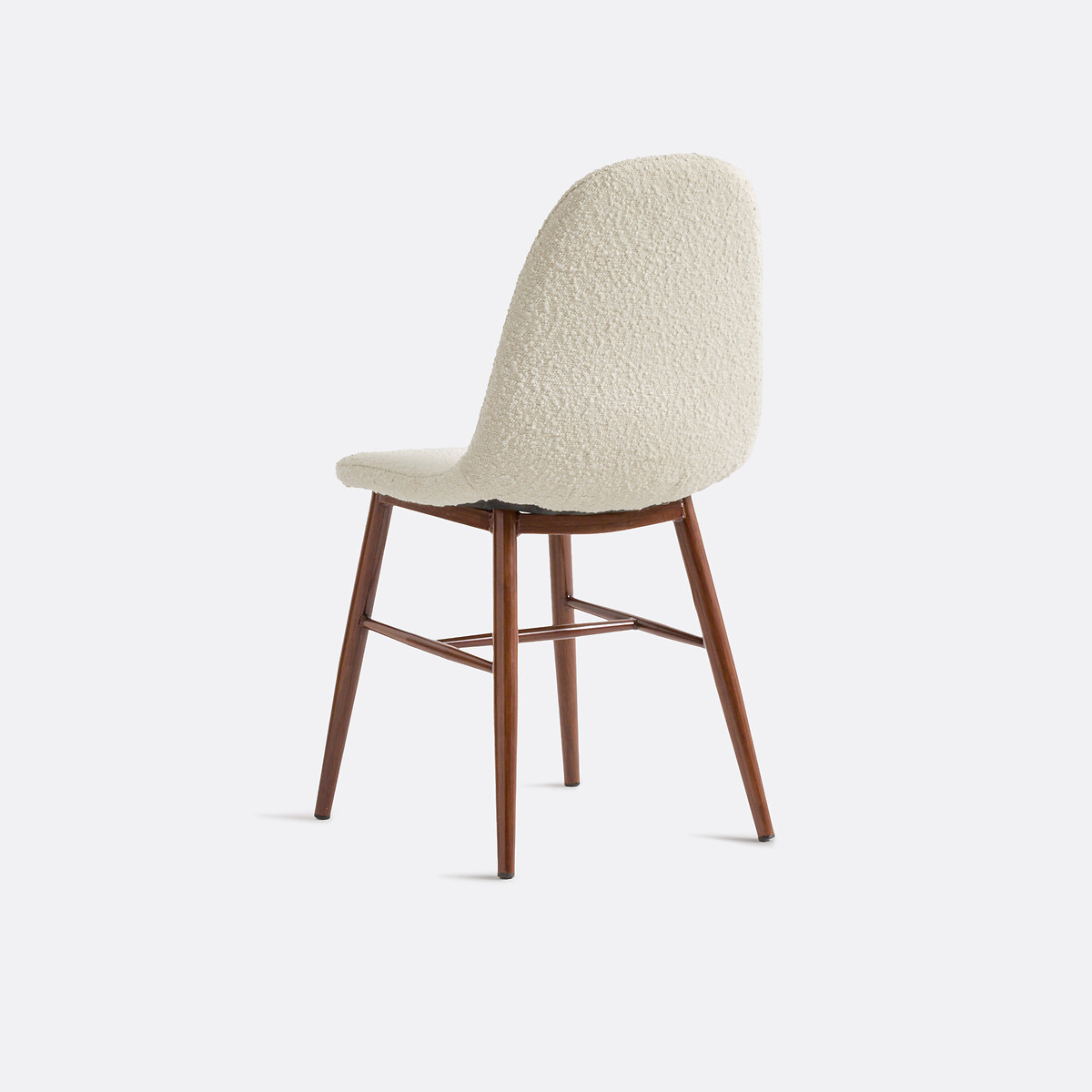 Chaise bouclette, Polina ecru/noyer, LA REDOUTE INTERIEURS