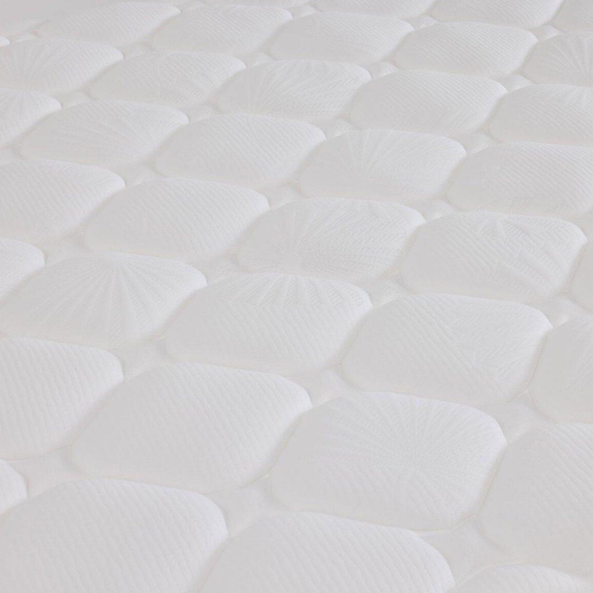 Matelas à ressorts et mémoire de forme, accueil enveloppant- EGERIE 3 blanc, EPEDA