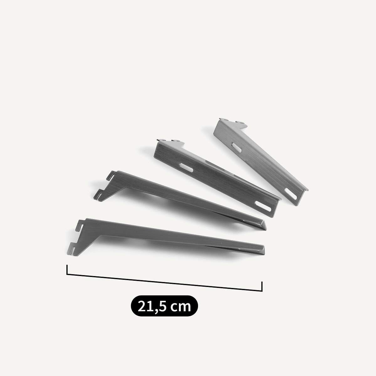 Lot de 4 équerres XL, Archivita XL nickel satiné, AM.PM