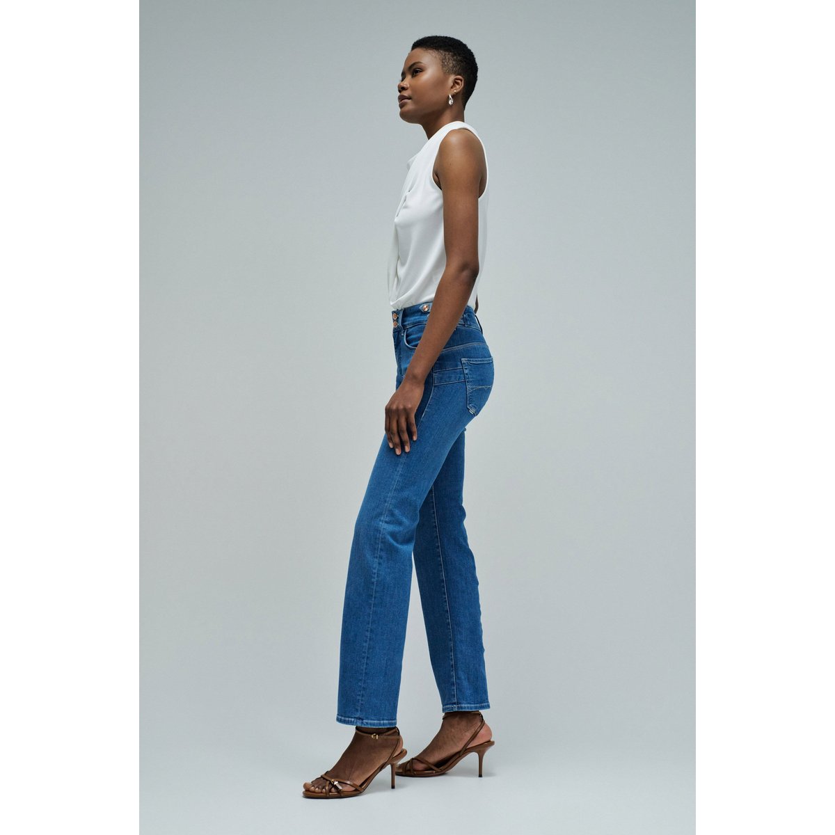 JEAN SECRET PUSH IN STRAIGHT bleu, SALSA JEANS