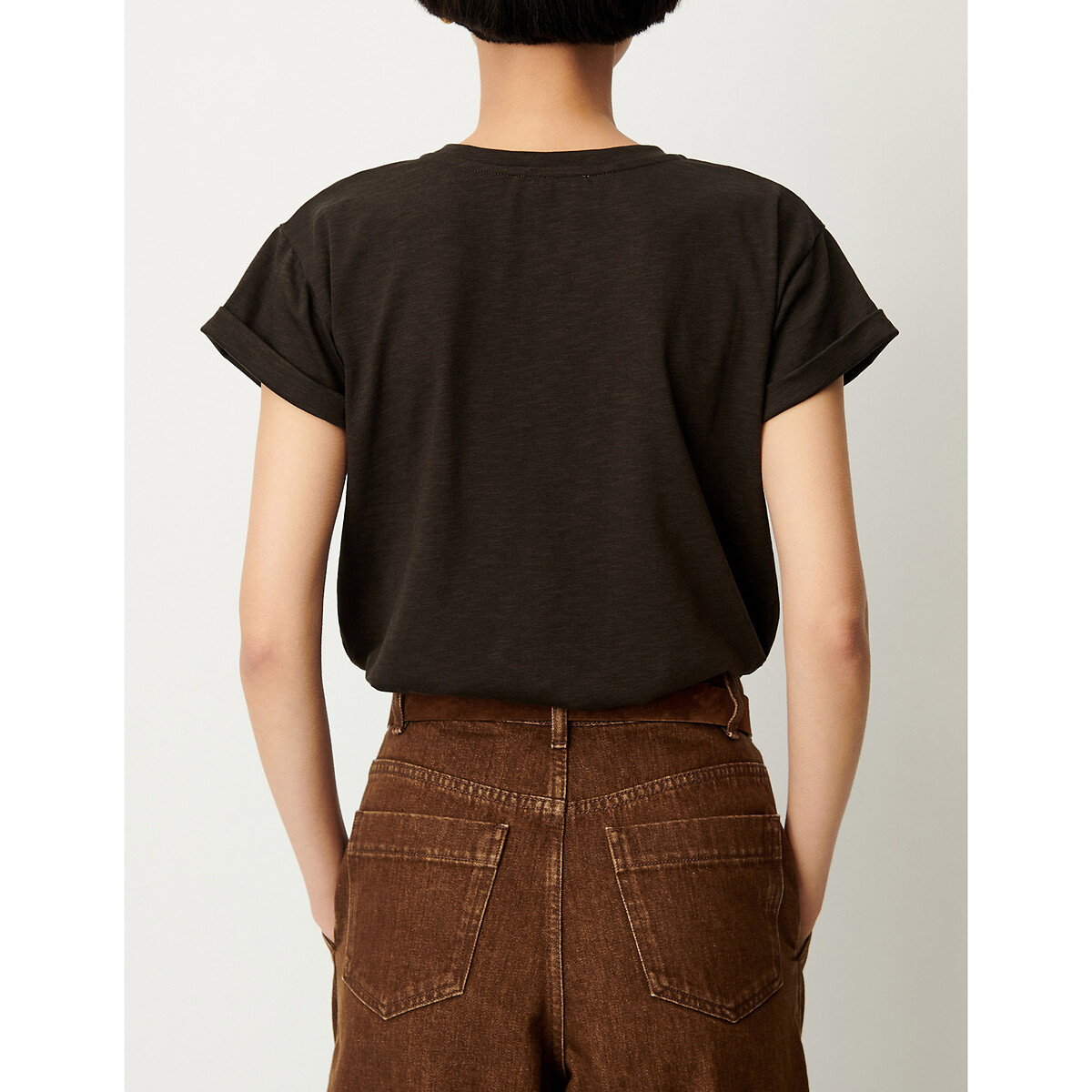 T-shirt manches courtes col rond, ALBANO kaki, SESSUN