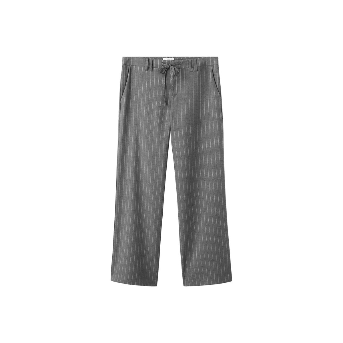 Pantalon de costume à rayures gris, MANGO TEEN