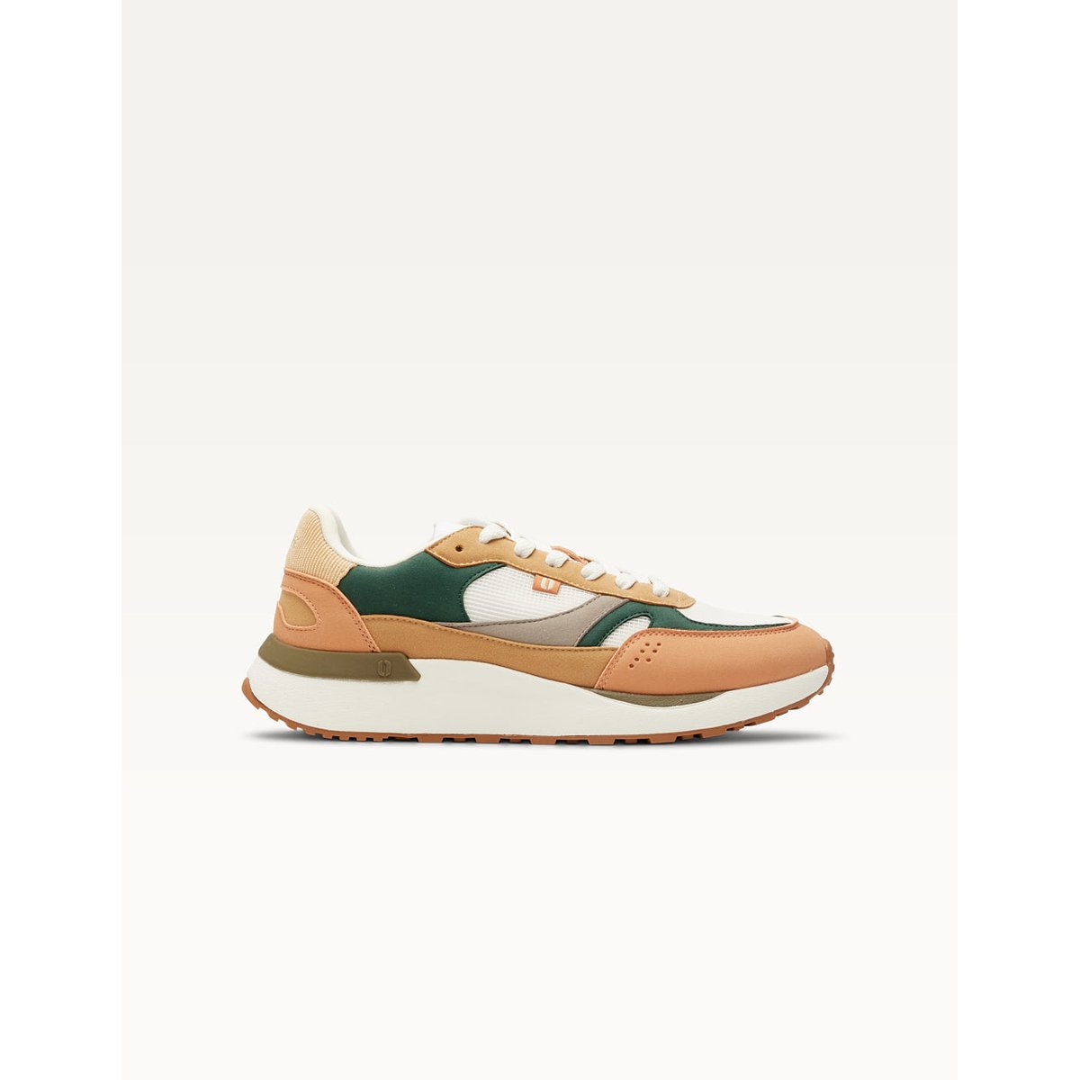Baskets basses ANAELLE peche blanc canard, ODAJE