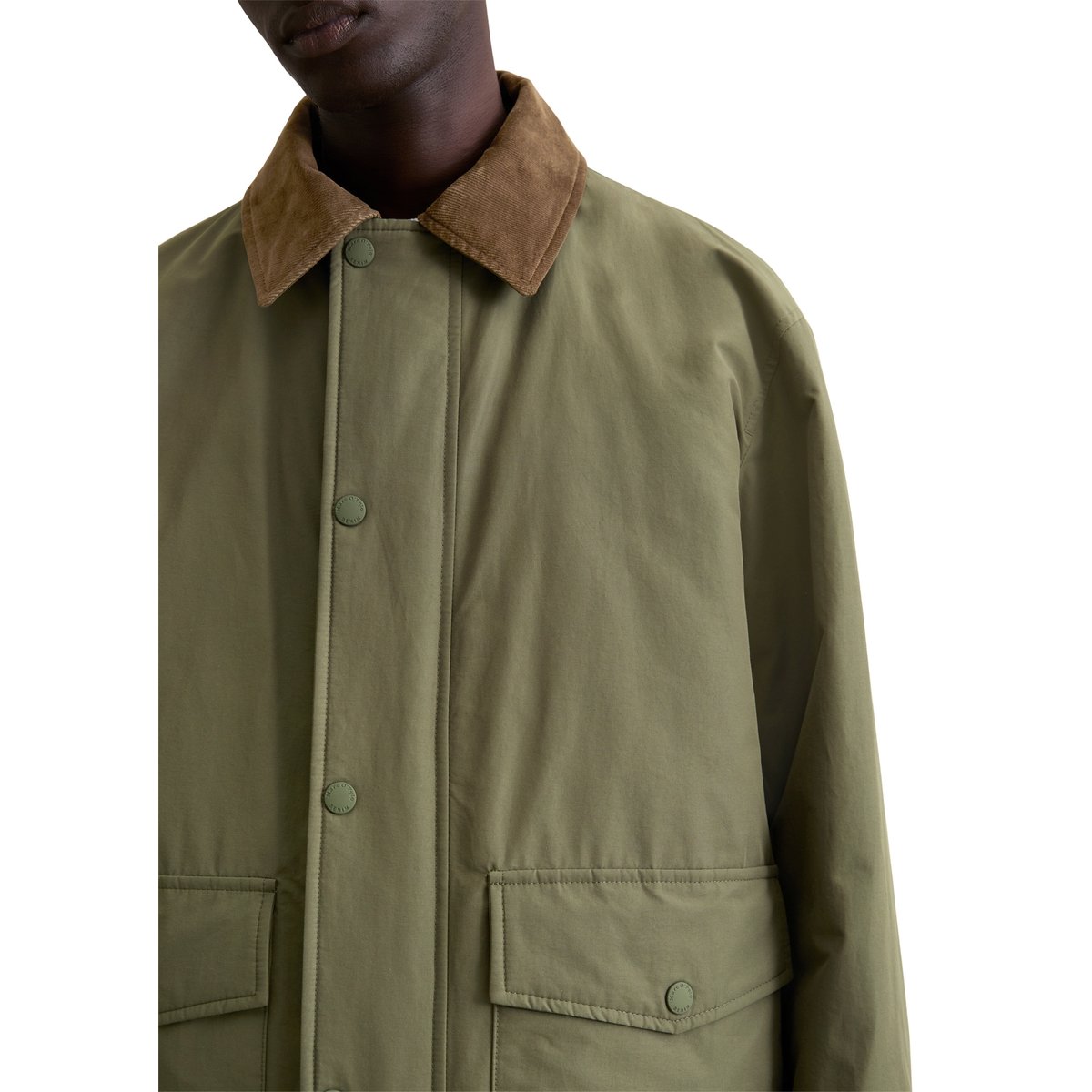 Barnjacket regular imperméable et légèrement matelassé vert foncé, MARC O’POLO DENIM