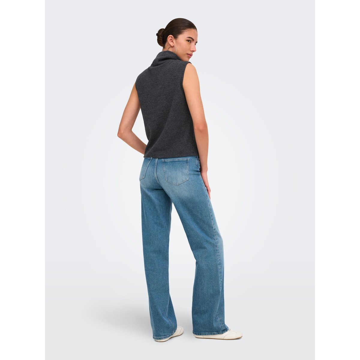 Top dark grey melange, JDY