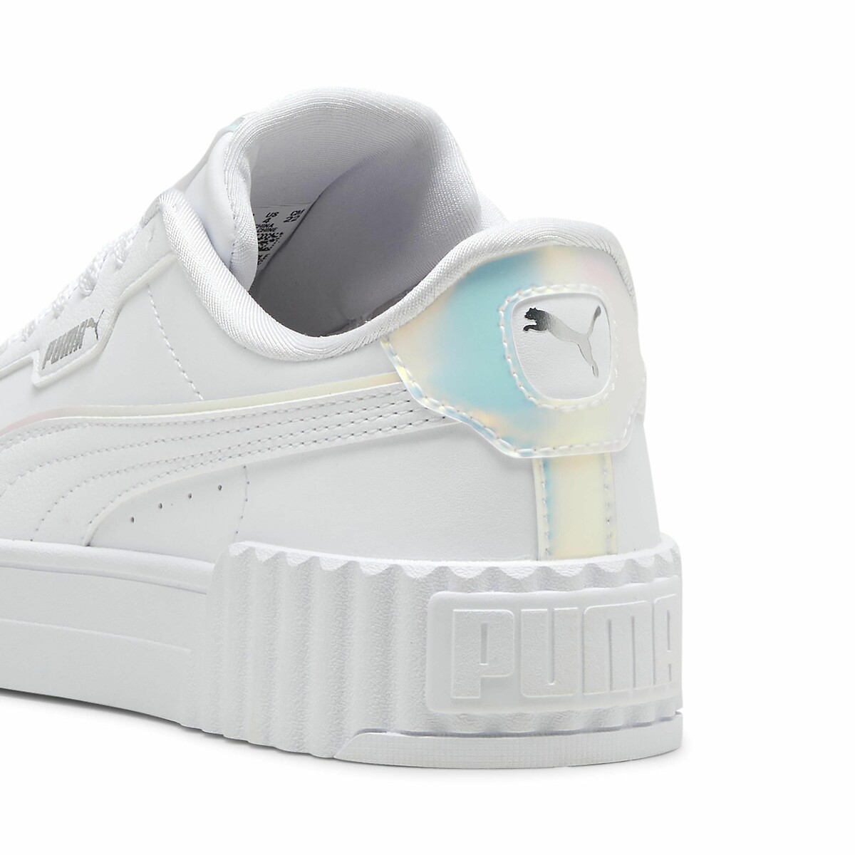 Baskets cuir Carina 3.0 Holo 2.0 blanc/rose, PUMA