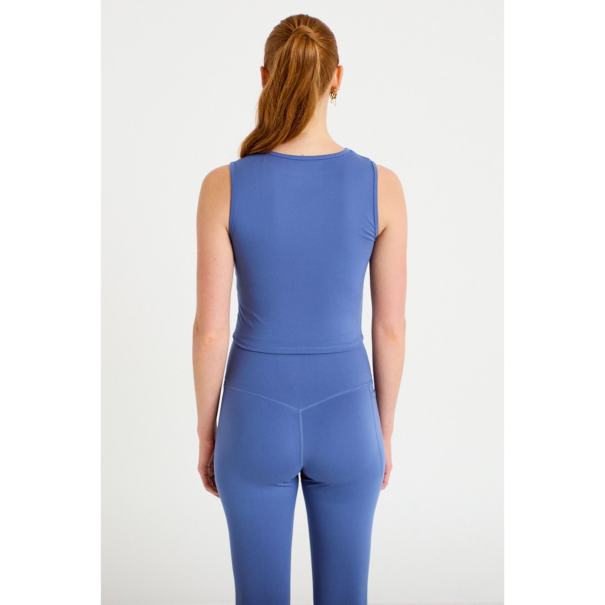 Débardeur col rond activewear bleu foncé, CACHE CACHE