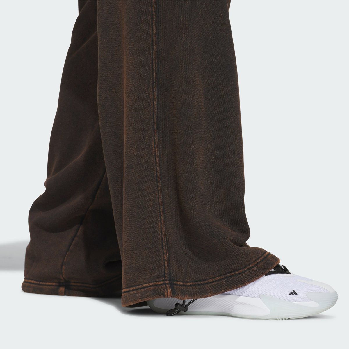 Pantalon Wide Leg Molleton Délavé Adidas Basketball Pantalon Wide Leg Molleton Délavé Adidas Basketball black, adidas Performance