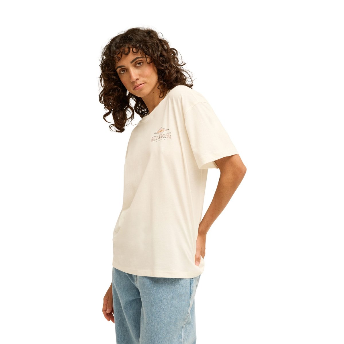 T shirt manches courtes HERITAGE BACKER blanc salt crystal, BILLABONG