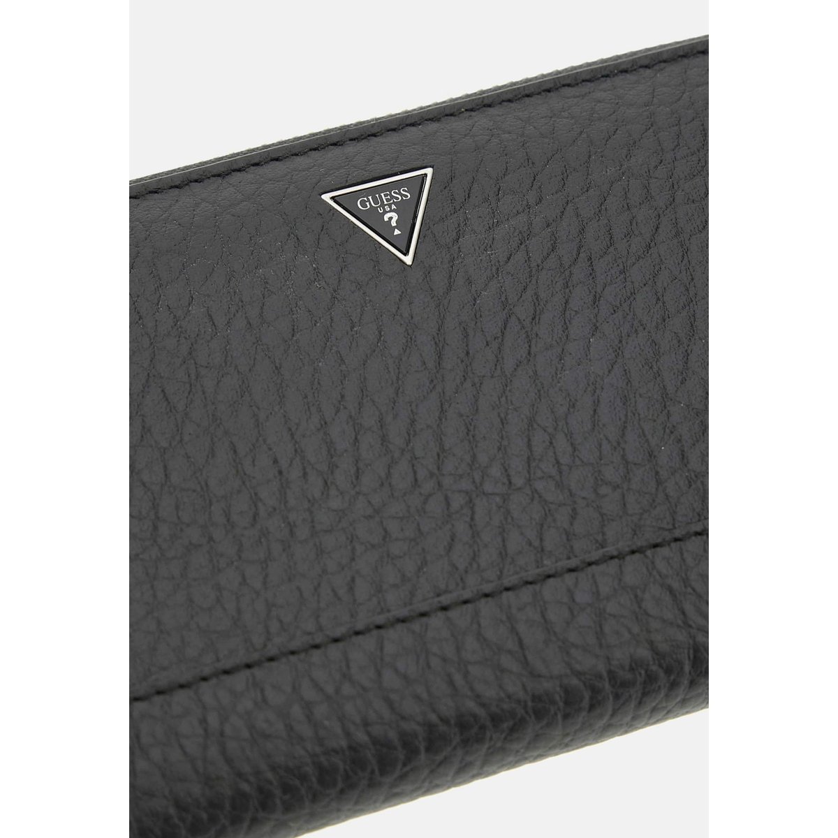 Mini Portefeuille Barcellona Cuir Véritable noir, GUESS