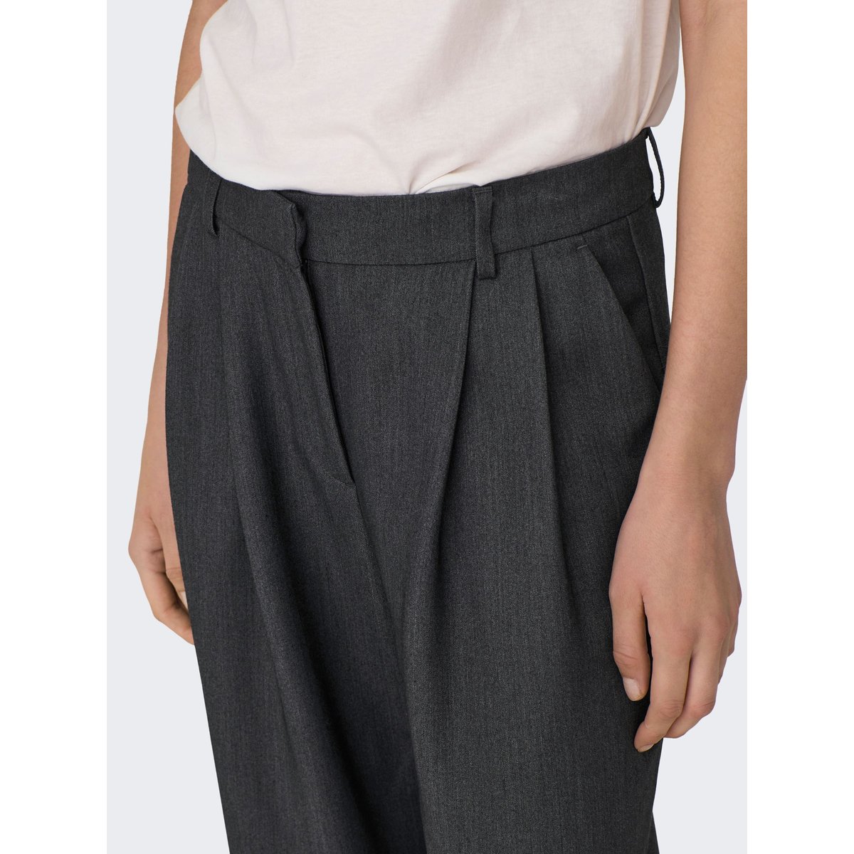Pantalon dark grey melange, ONLY