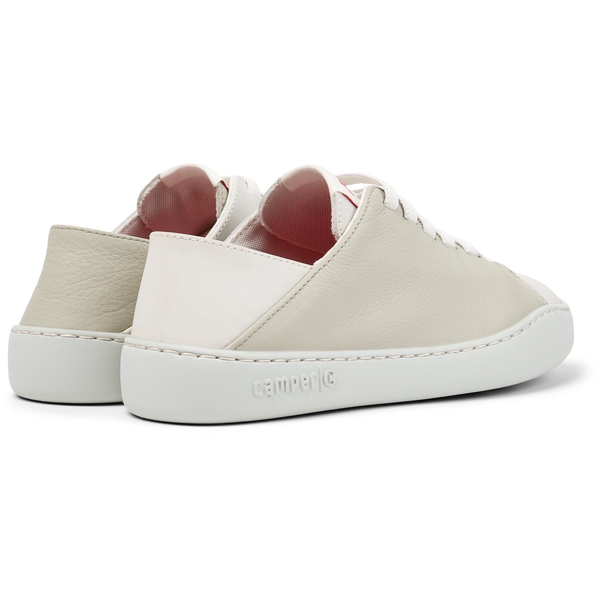 Baskets G3D Peu Touring Twins Cuir blanc beige, CAMPER