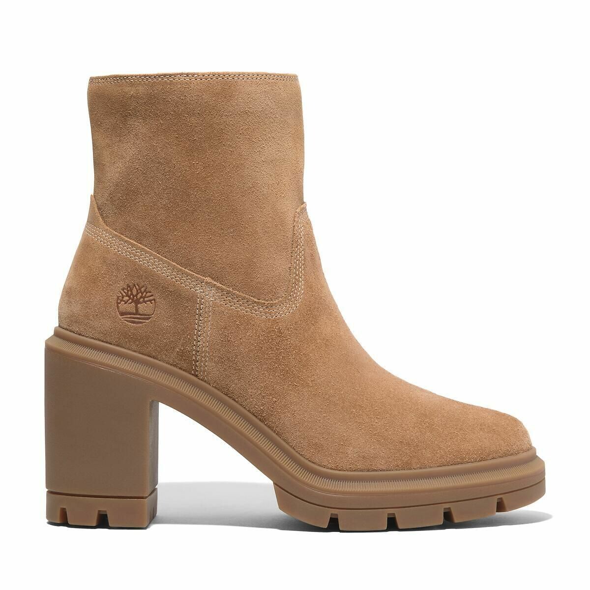 Botas em pele, com tacão, Allington Heights castanho, TIMBERLAND