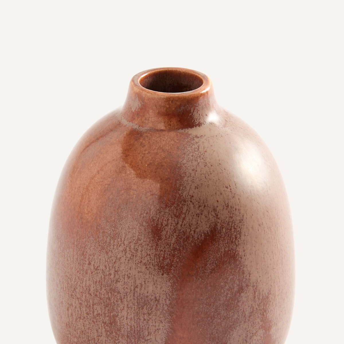 Vase décoratif soliflore en faïence, hauteur 11 cm, MODENE orange cuivré, AM.PM