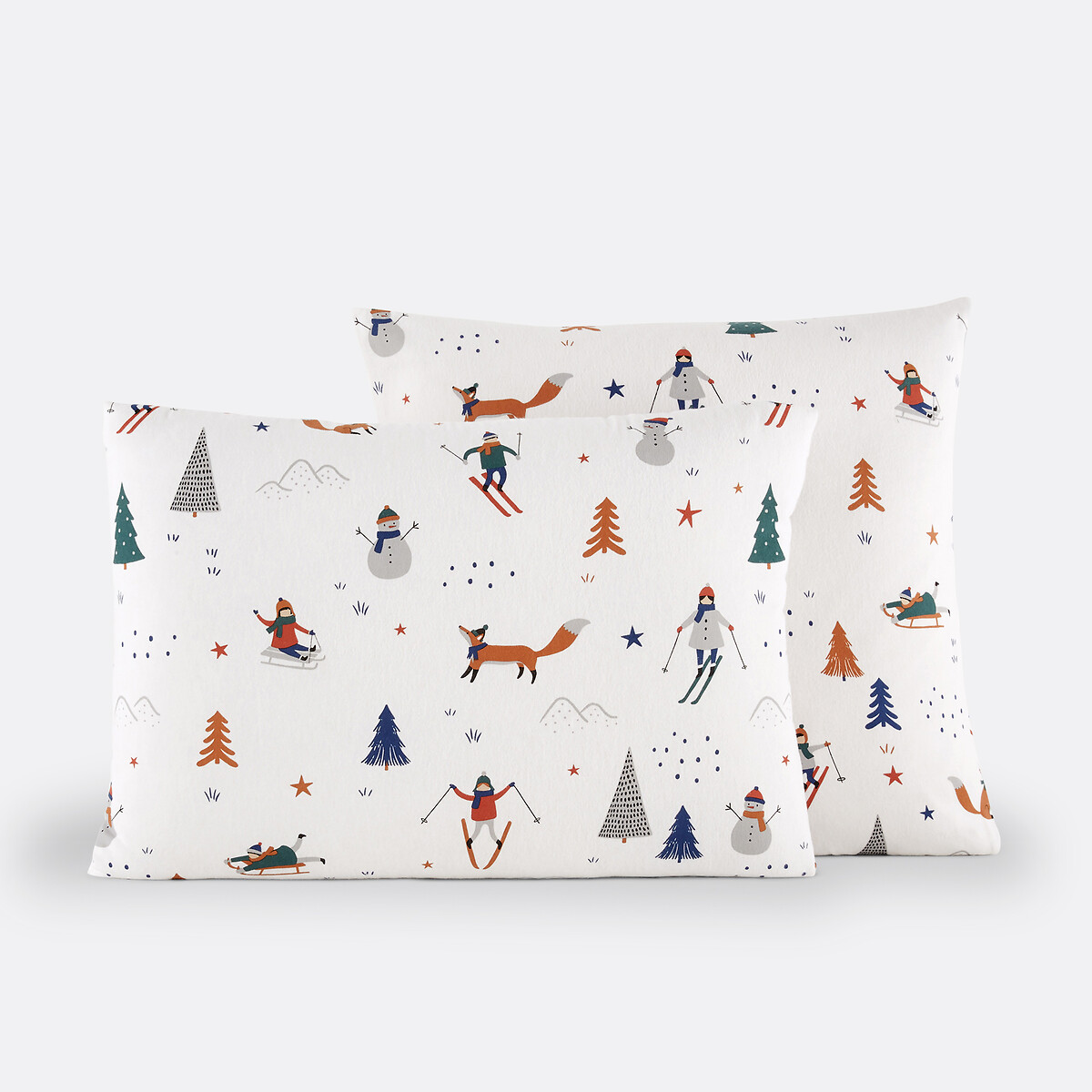 Funda de almohada flanela, Shuss estampado, LA REDOUTE INTERIEURS