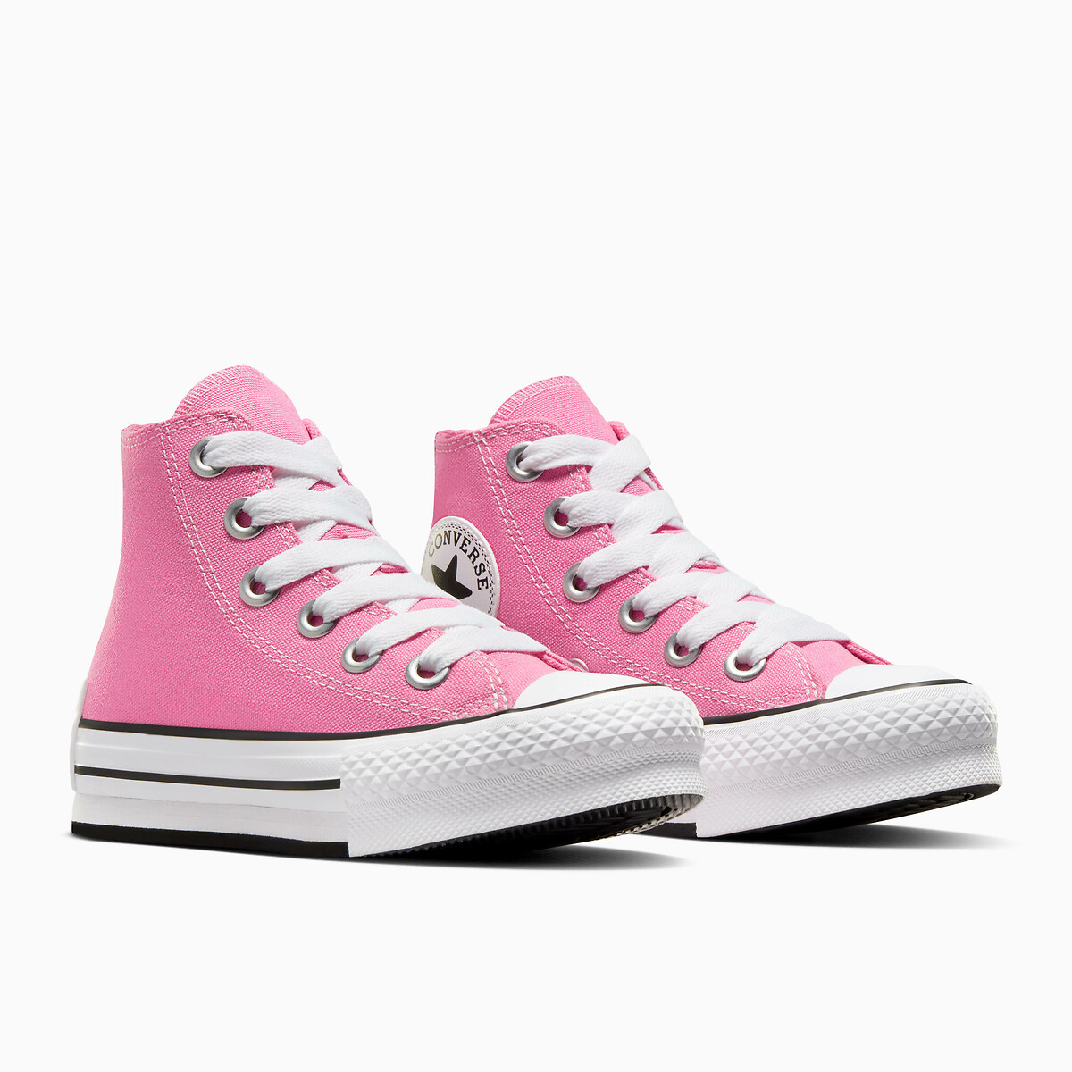 Kids chuck taylor all star core canvas high top trainers pink Converse La Redoute