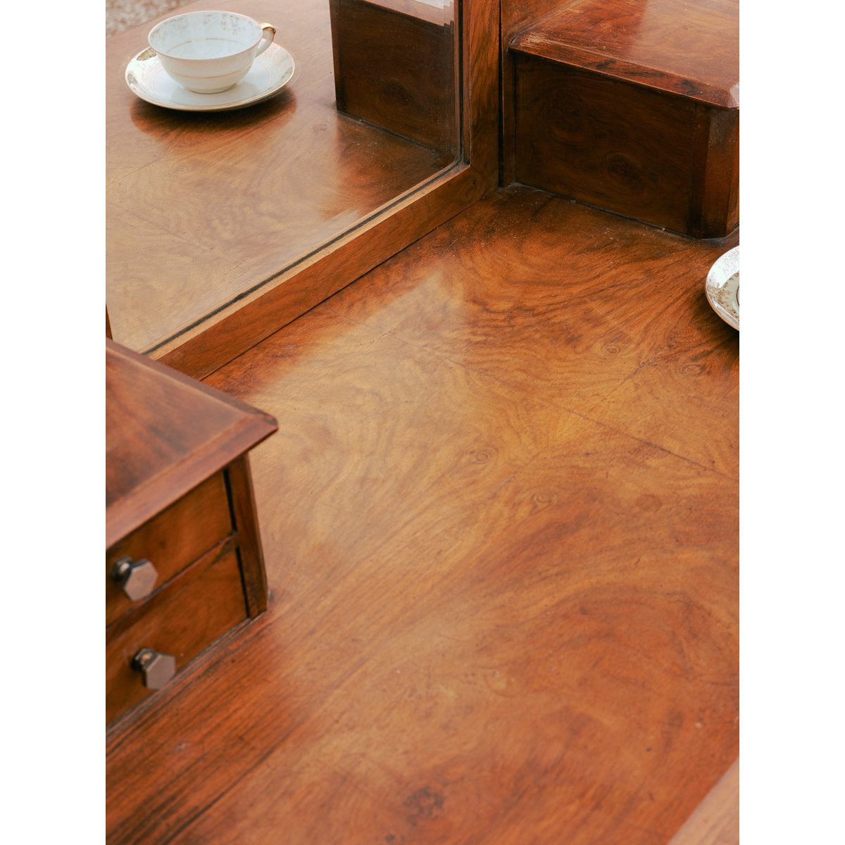 Coiffeuse style Art Déco Louise N°336 - Bon état marron, DEBONGOUT