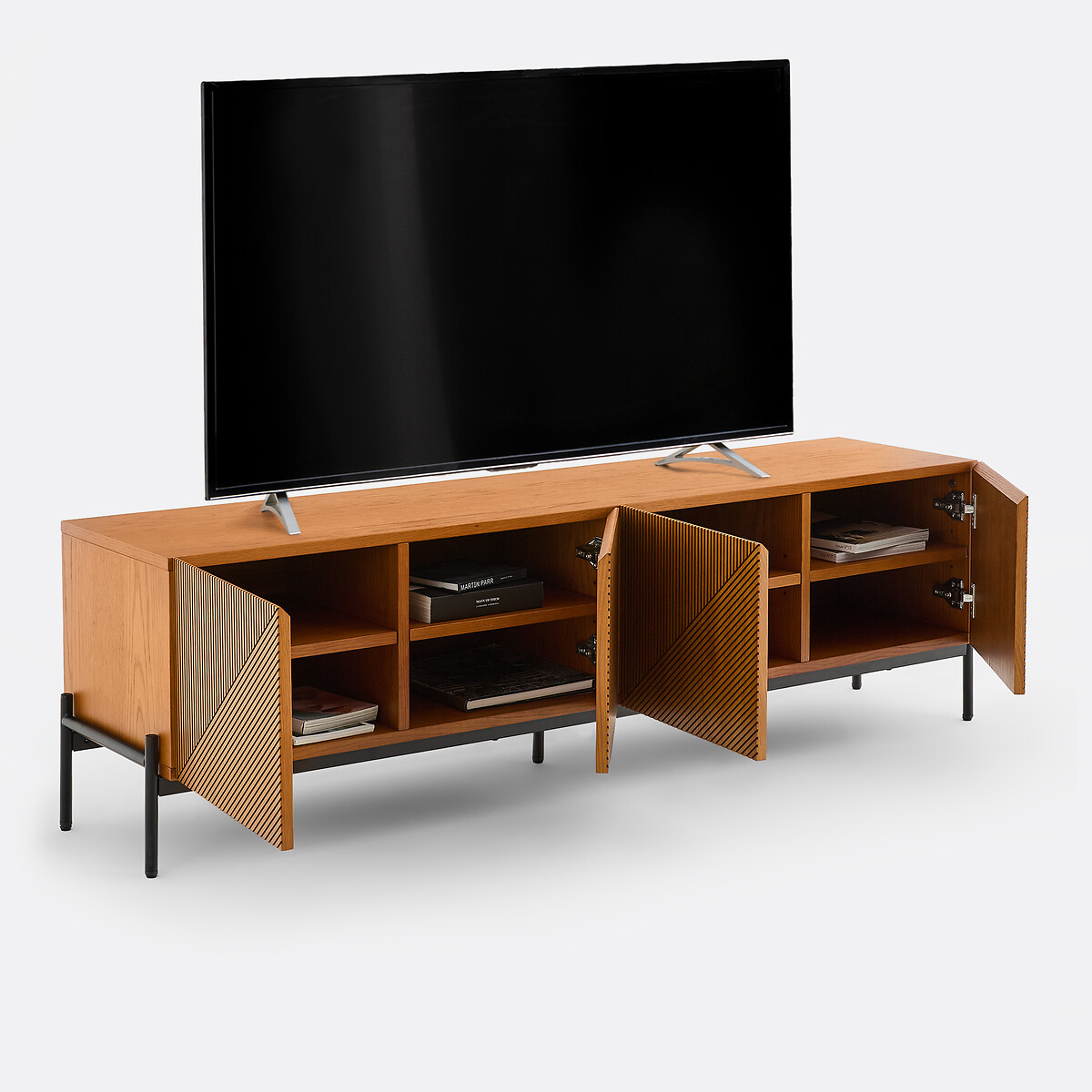 Lodge Vintage TV Stand oak, LA REDOUTE INTERIEURS