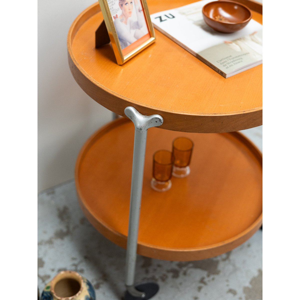 Desserte Ligne Roset Anouk N°422 - Bon état orange, DEBONGOUT