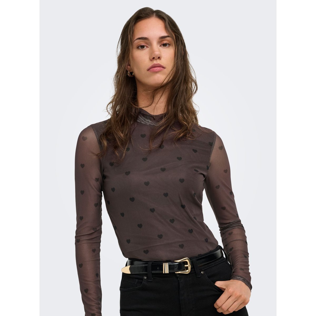 Top marron - coffee bean 1, ONLY
