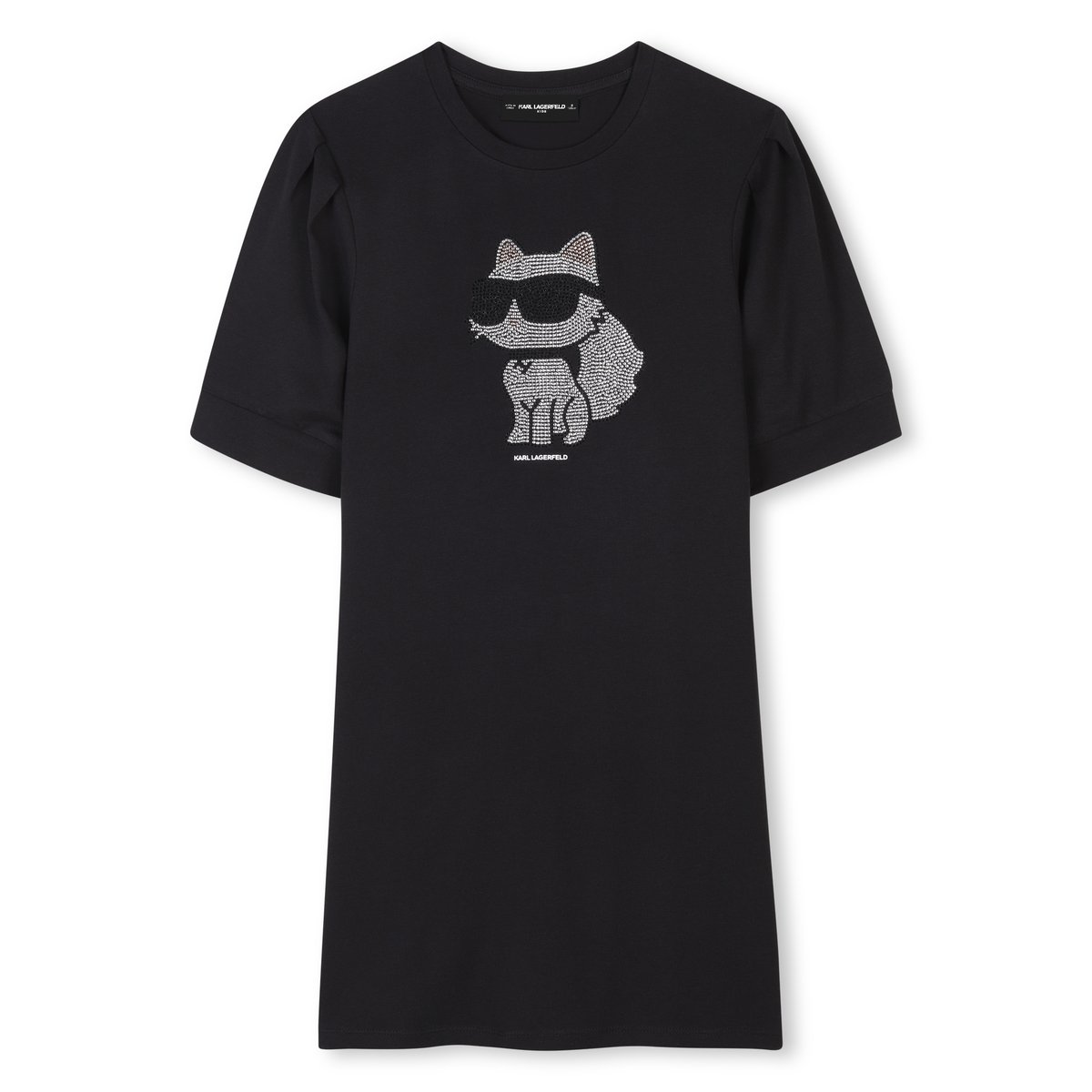 Robe à manches courtes black, KARL LAGERFELD KIDS