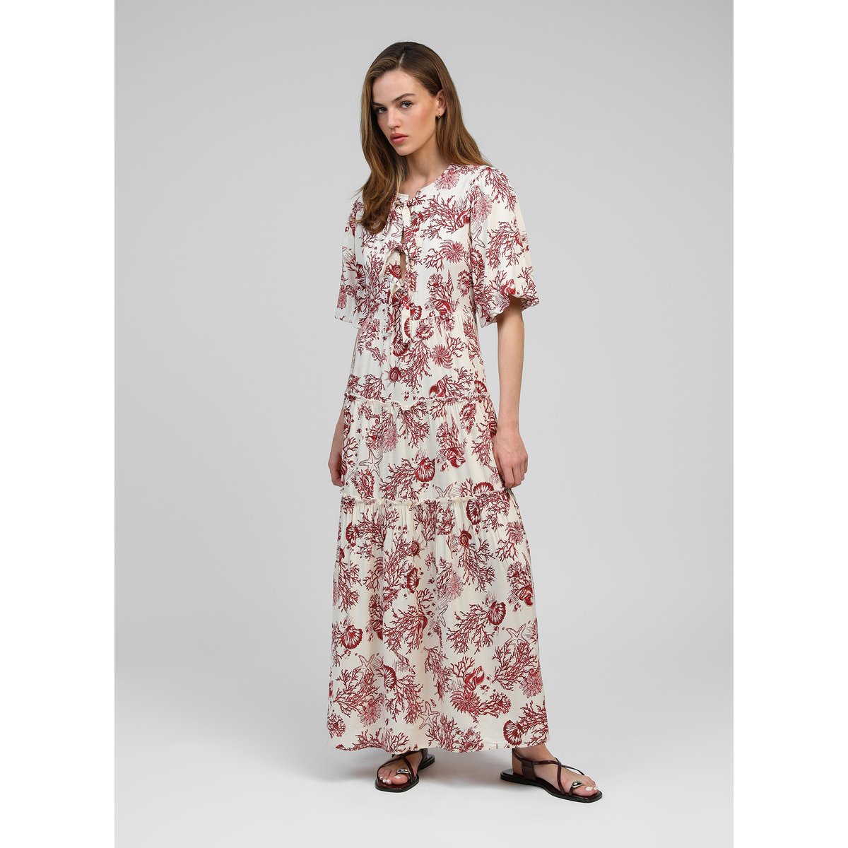 Robe Longue OZKAR palouma bordeaux, AN'GE