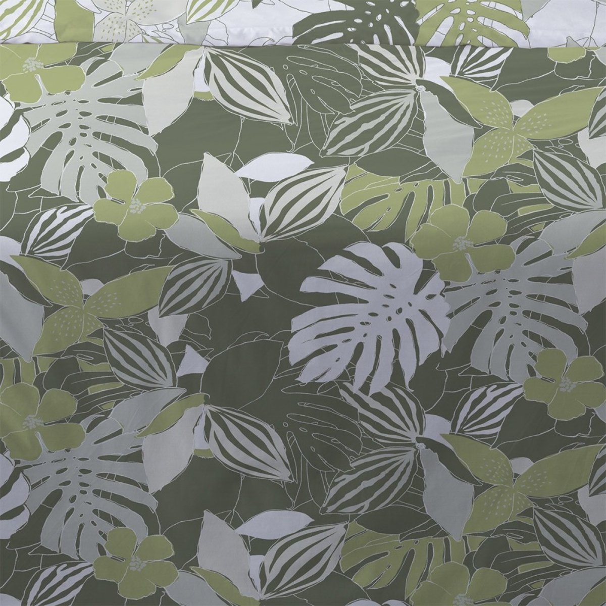 Housse De Couette 240x220 Chika Vert + 2 Taies vert, DECORATIE