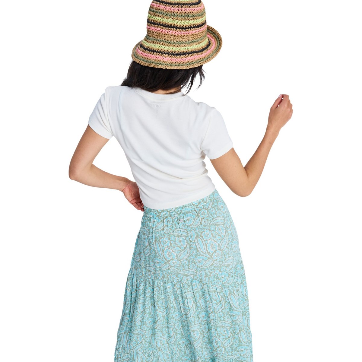 T-Shirt, manches courtes, col rond, . blanc coconut milk, ROXY