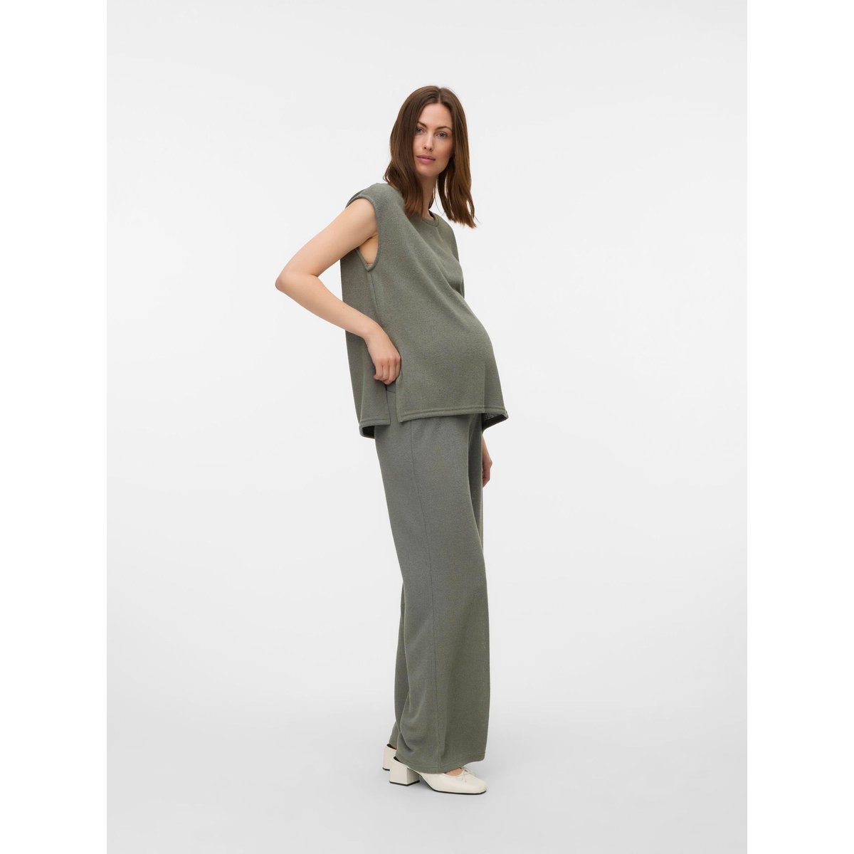 Pantalon agave green, MAMA LICIOUS