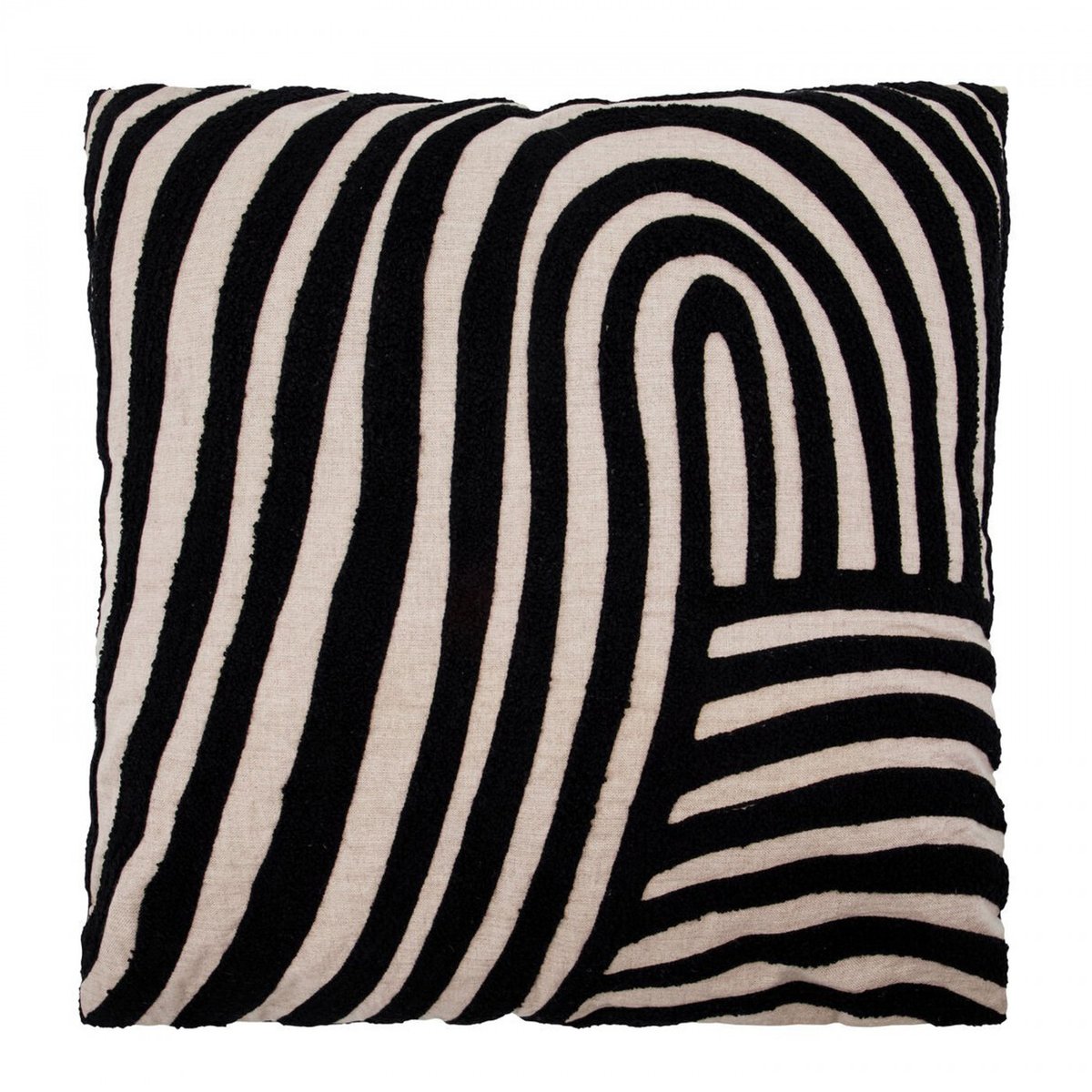 Coussin en coton Sky beige, noir, HOUSE DOCTOR