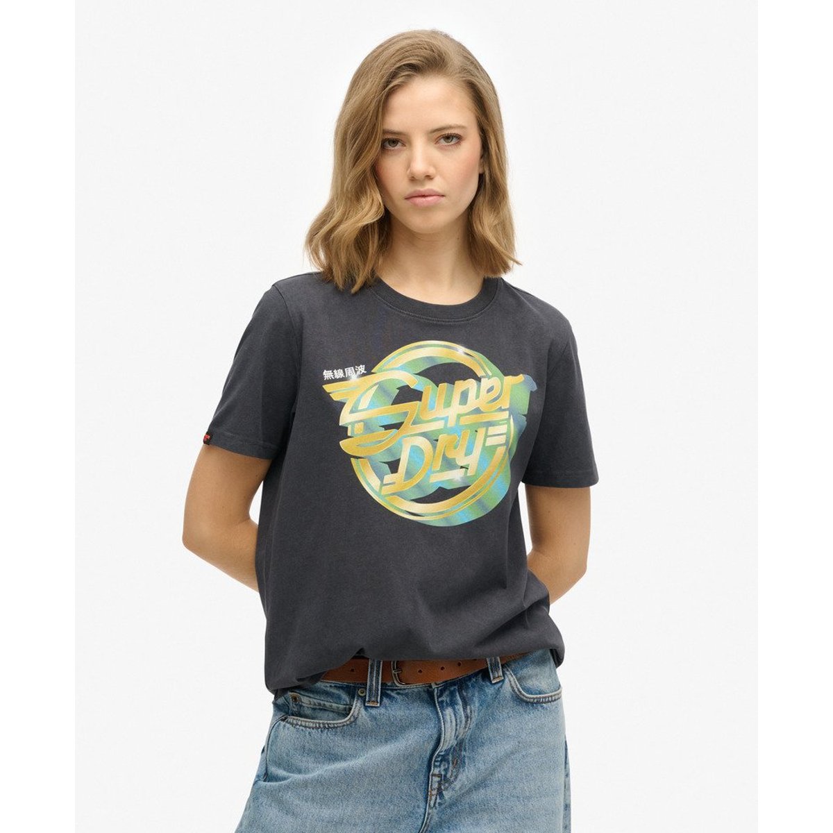 T-shirt décontracté Rock Band anthracite foncé, SUPERDRY